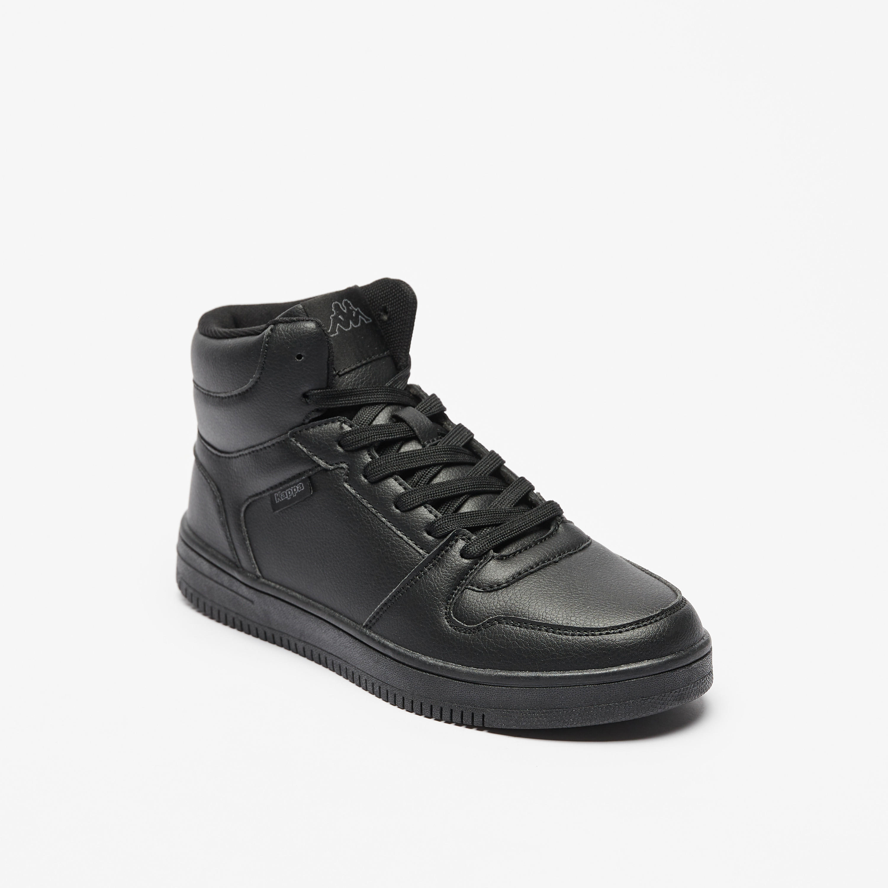 Kappa Women's Solid High-Top Lightweight Sneakers with Lace-Up Closure-women-shoes-sneakers-image-2