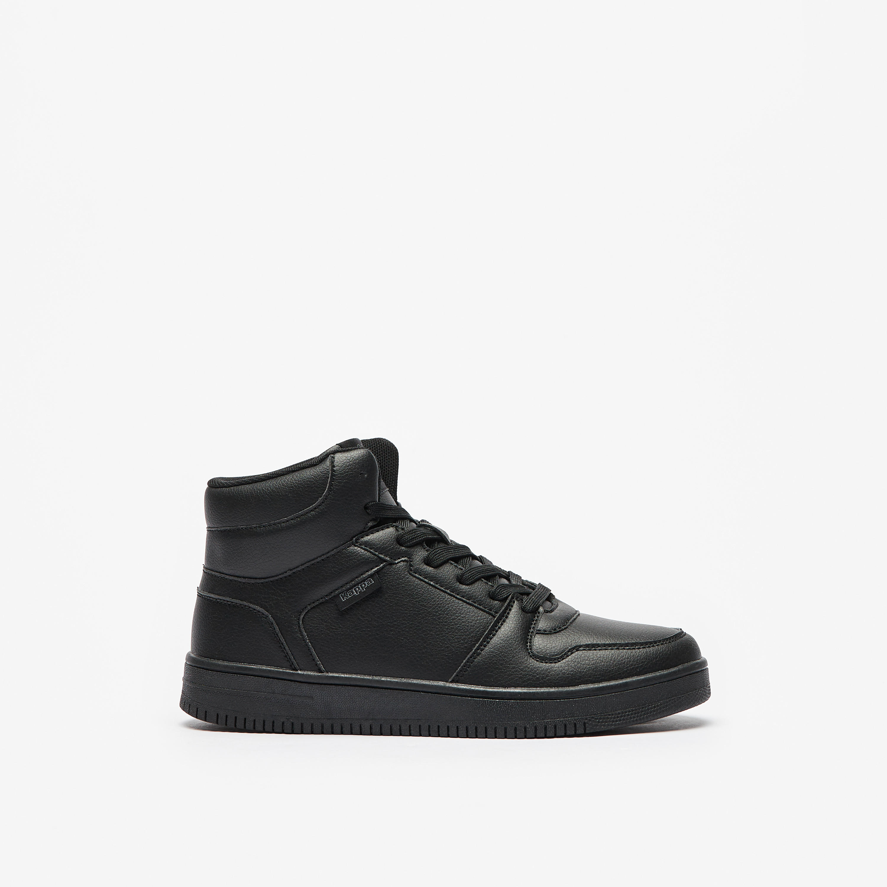 Kappa Women's Solid High-Top Lightweight Sneakers with Lace-Up Closure-women-shoes-sneakers-image-4