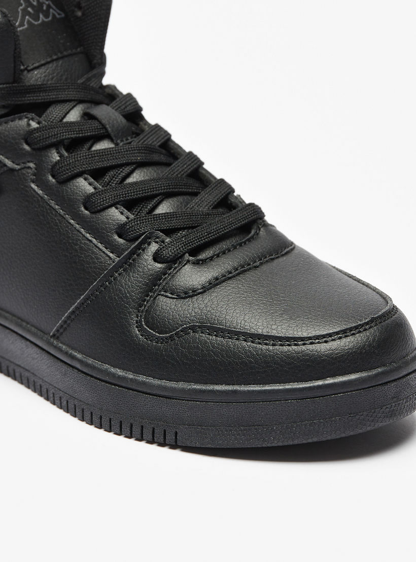 Kappa Women's Solid High-Top Lightweight Sneakers with Lace-Up Closure-women-shoes-sneakers-image-6