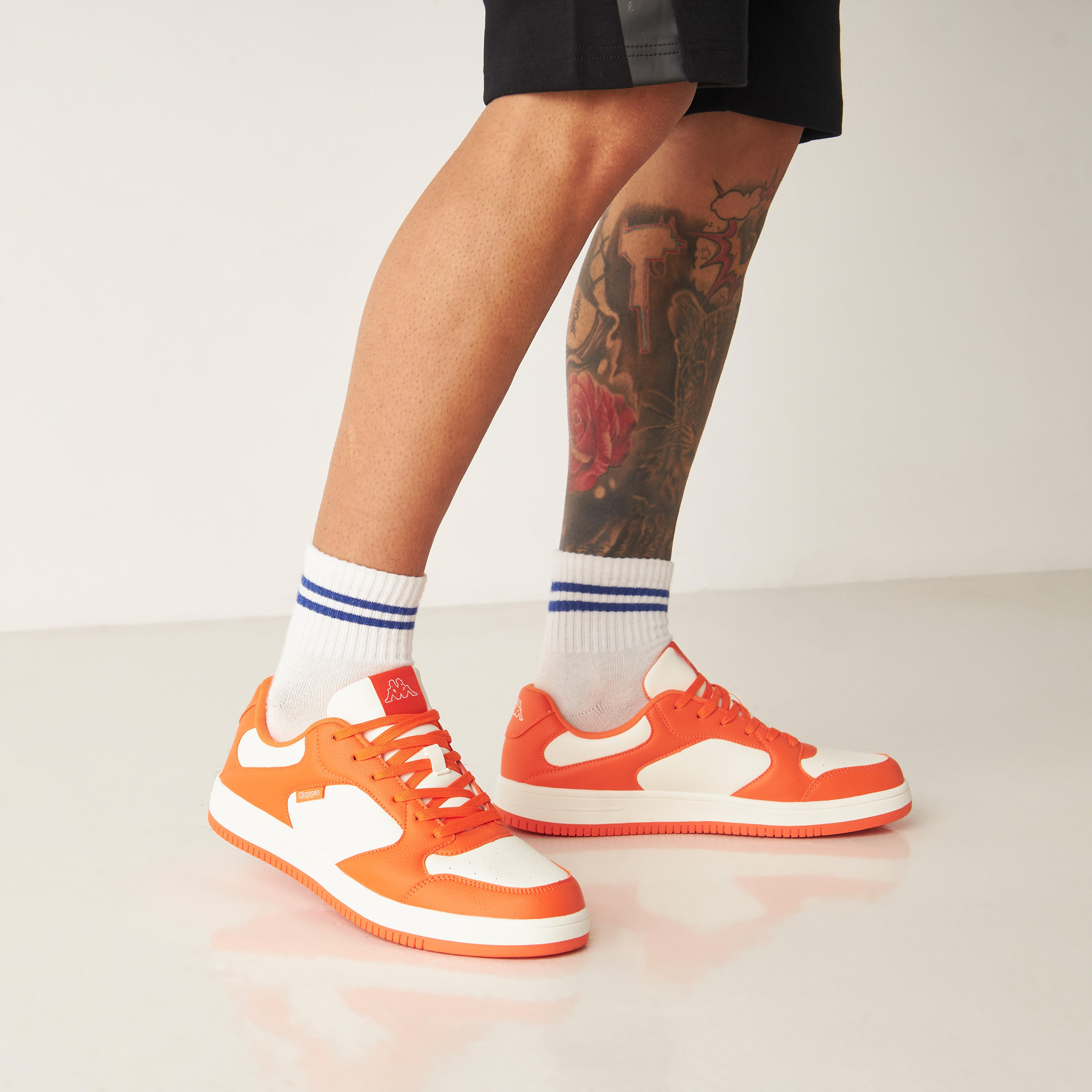 Kappa Men's Colourblocked Sneakers with Lace-Up Closure-men-shoes-sneakers-image-2
