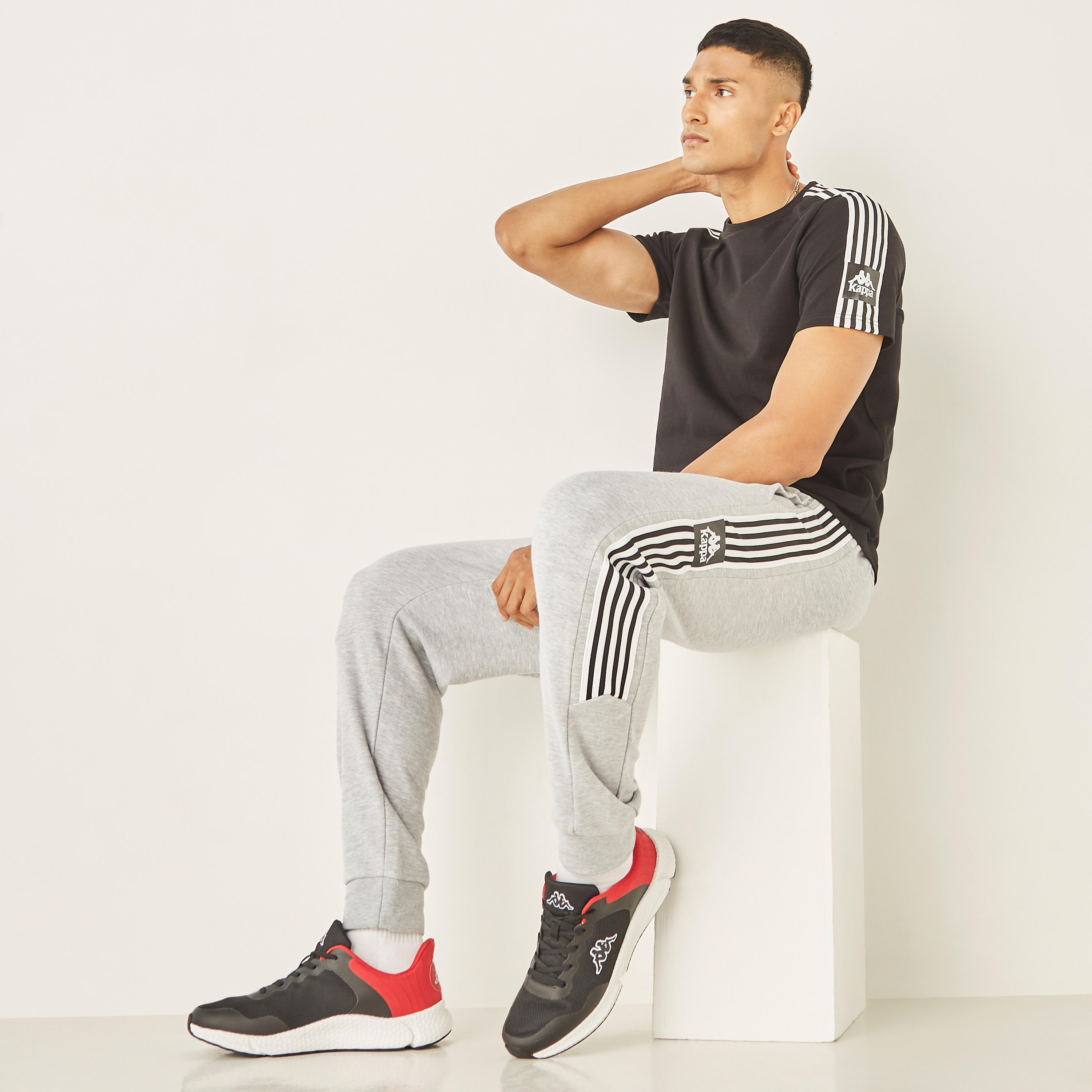 Kappa Men's Colourblock Lace-Up Walking Shoes-sports-men-shoes-image-6