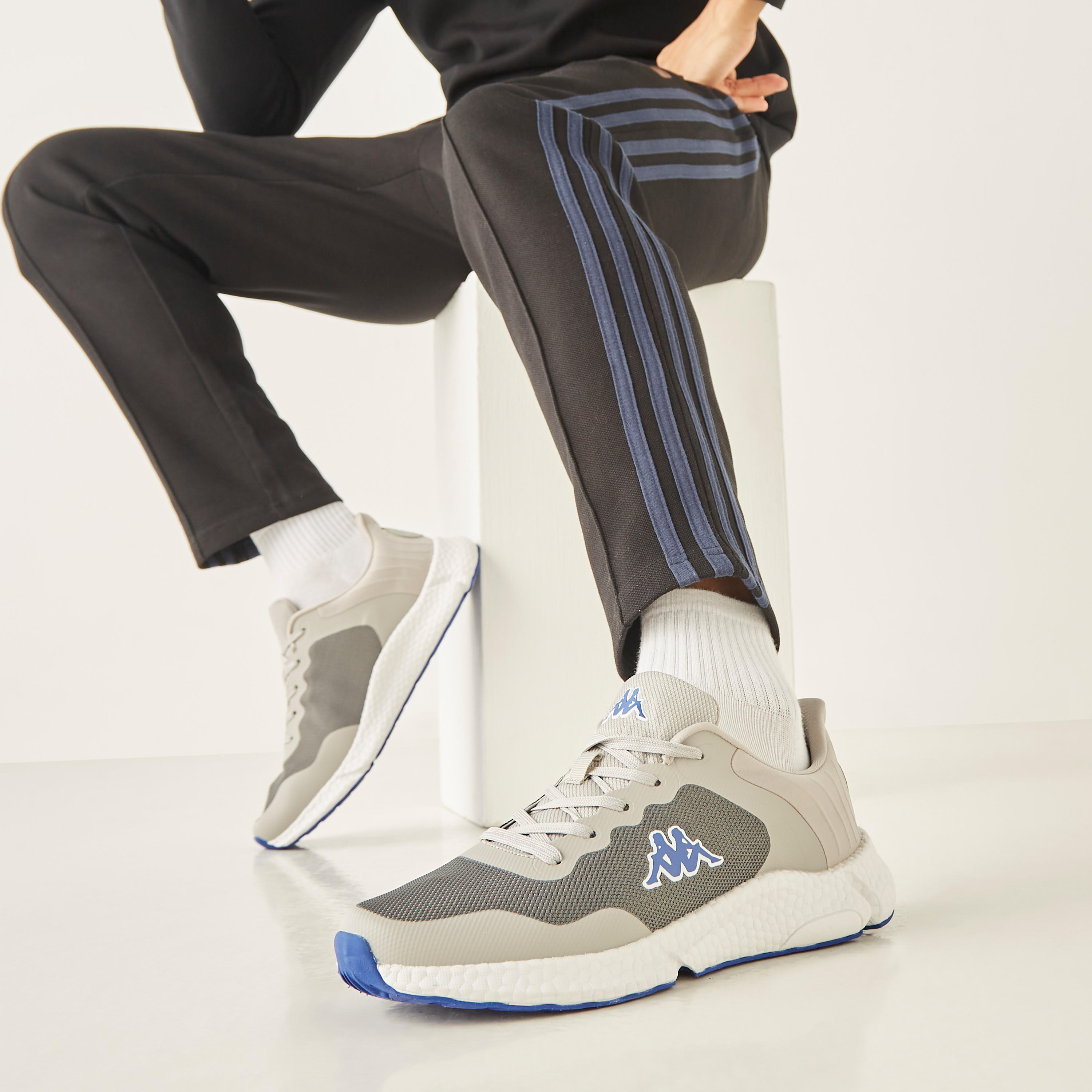 Kappa Men's Colourblock Lace-Up Walking Shoes-sports-men-shoes-image-9