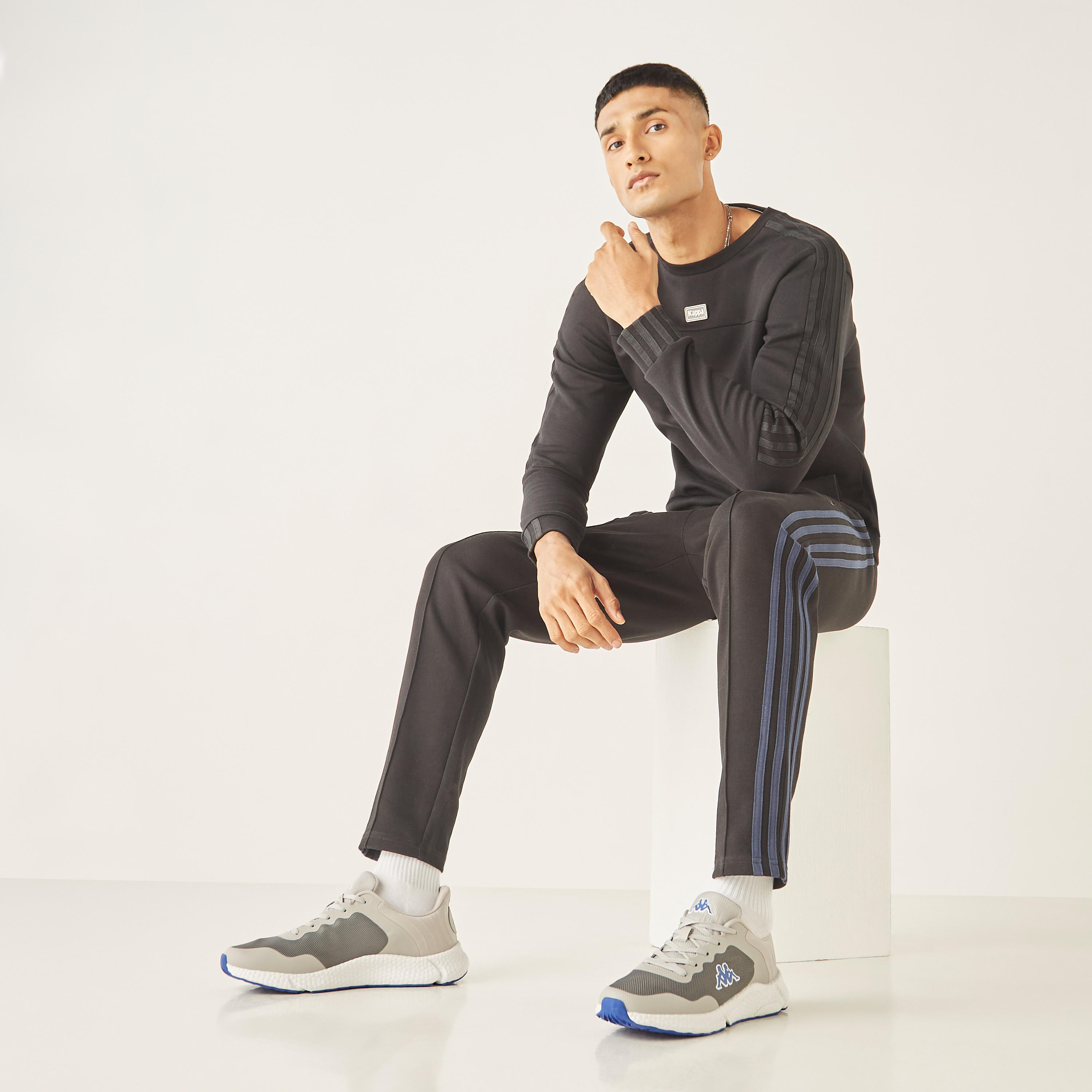 Kappa Men's Colourblock Lace-Up Walking Shoes-sports-men-shoes-image-13