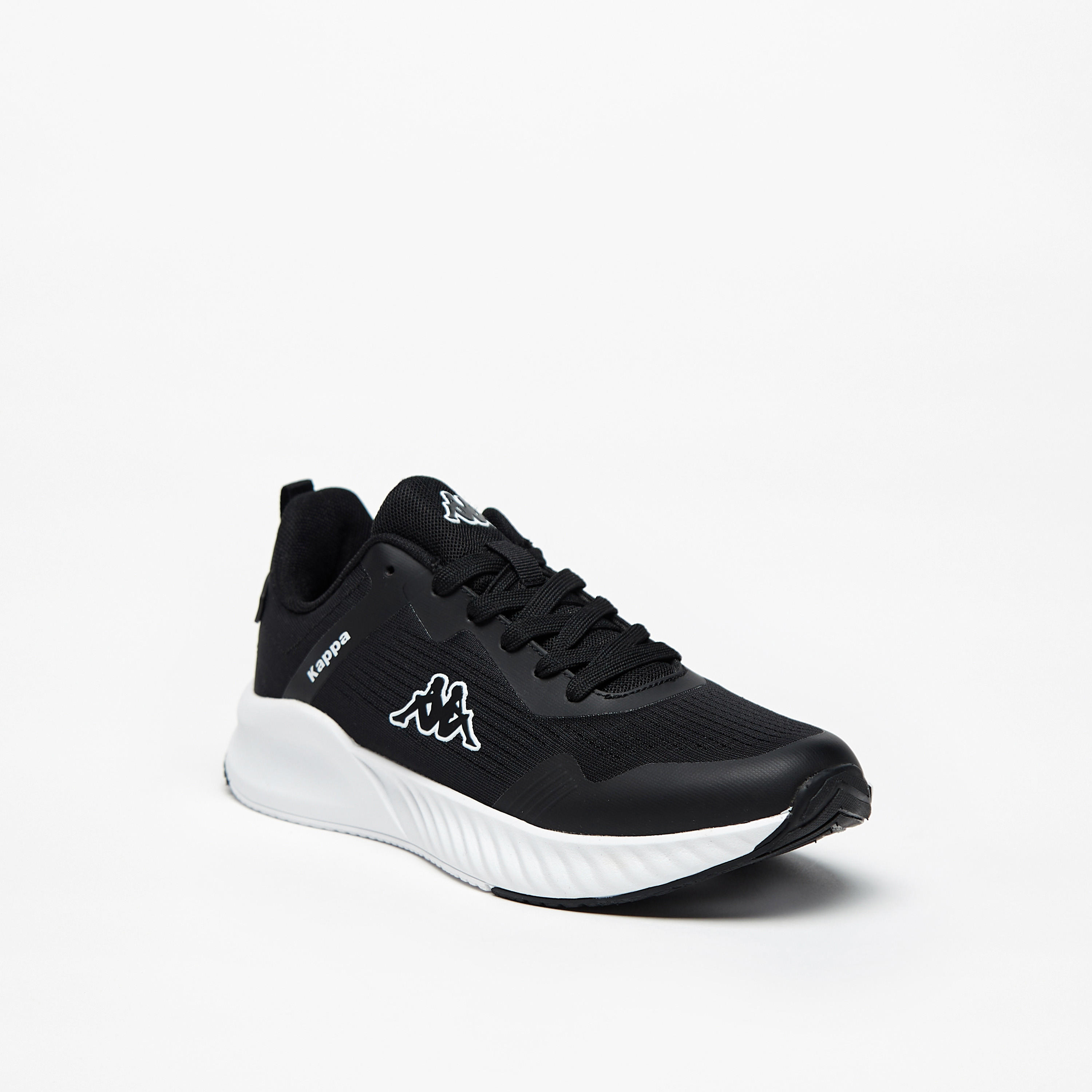 Kappa Women's Textured Walking Shoes with Lace-Up Closure-women-shoes-sneakers-image-1
