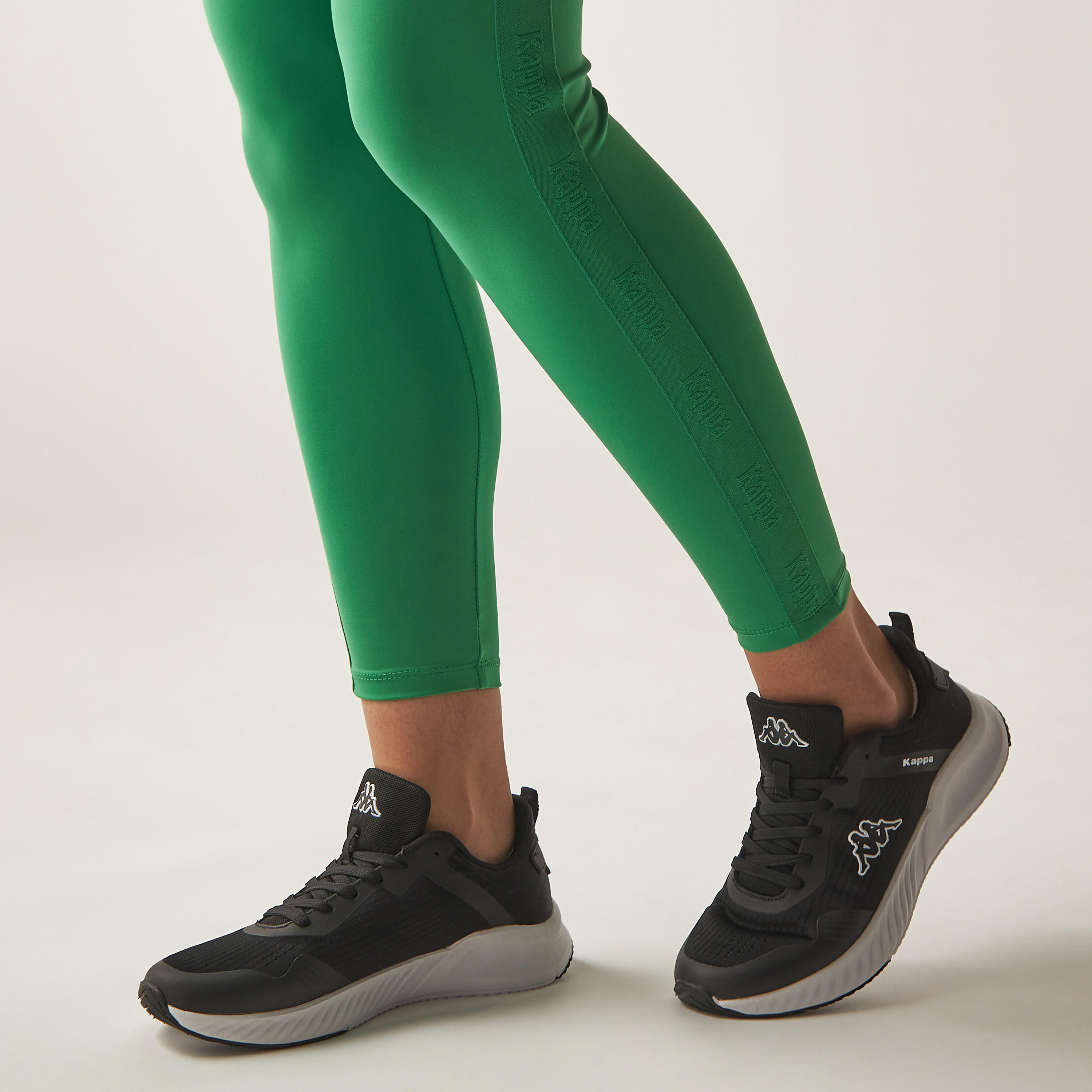 Kappa Women's Textured Walking Shoes with Lace-Up Closure-women-shoes-sneakers-image-2