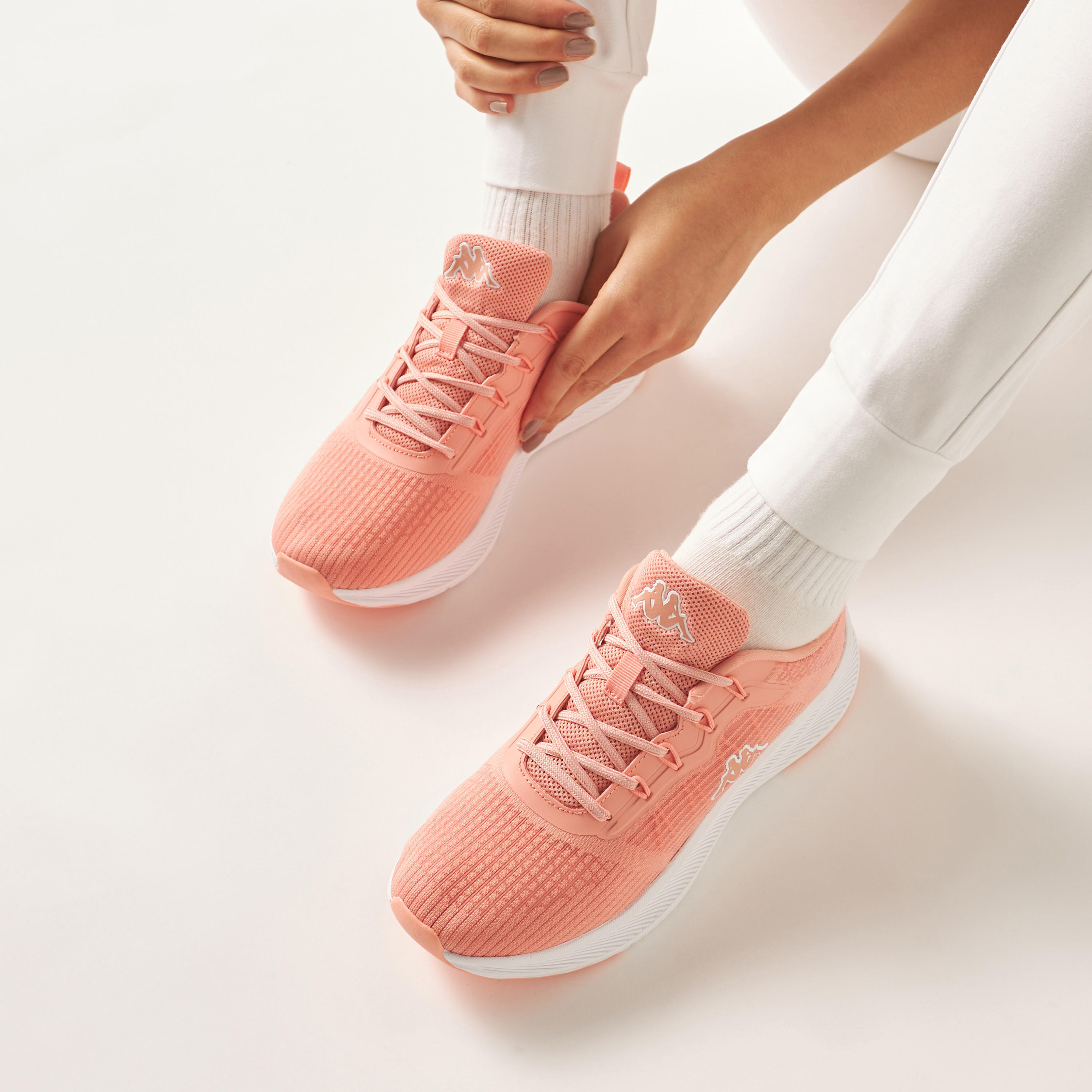 Kappa Women's Colourblocked Lace-Up Sports Shoes with Cushioning-sports-women-shoes-image-9