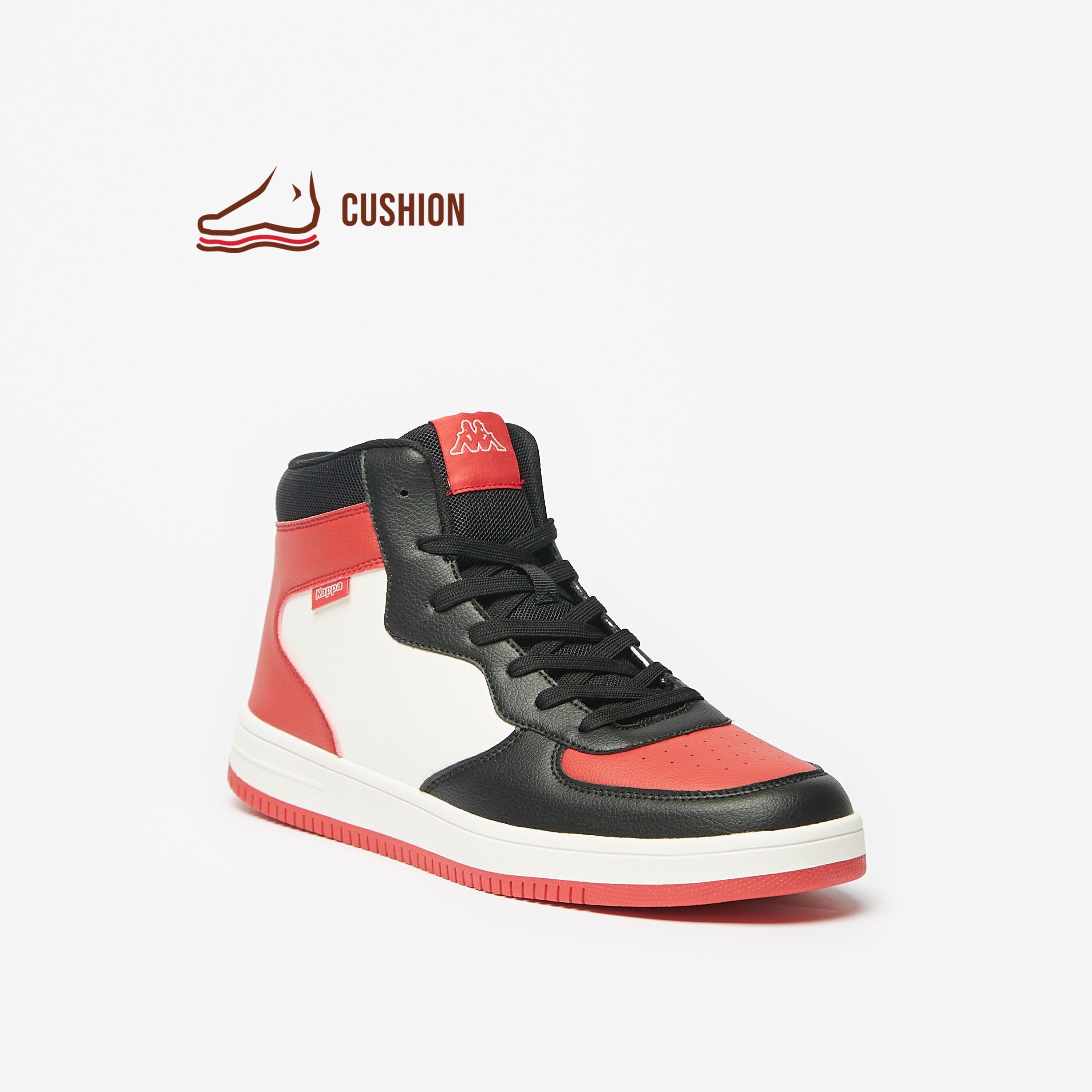 حذاء سنيكرز بقصة مرتفعة وبرباط إغلاق للرجال من كابا-men-shoes-sneakers-image-1