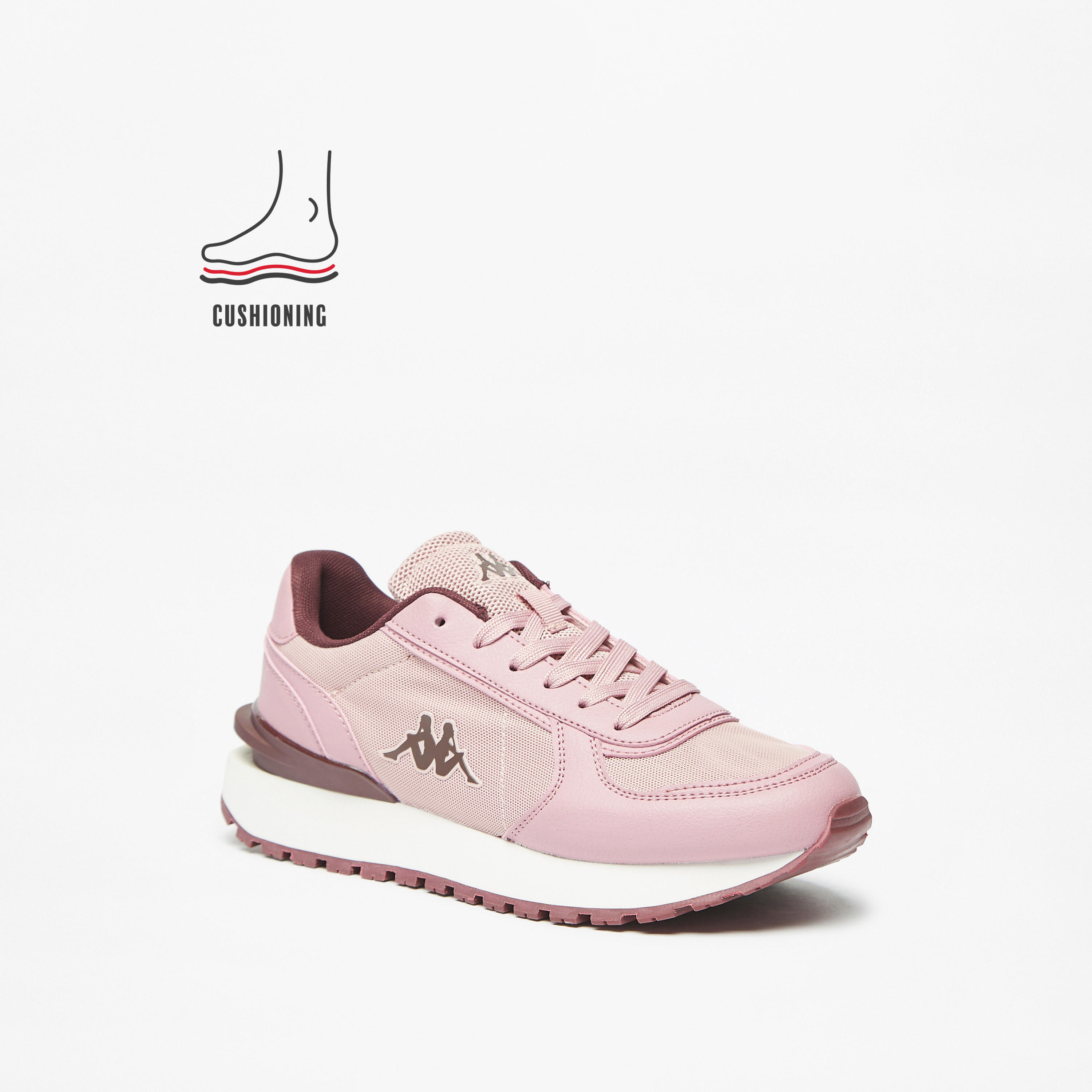 Kappa Women's  Lace-Up Sports Shoes with Cushioning-women-shoes-sneakers-image-2