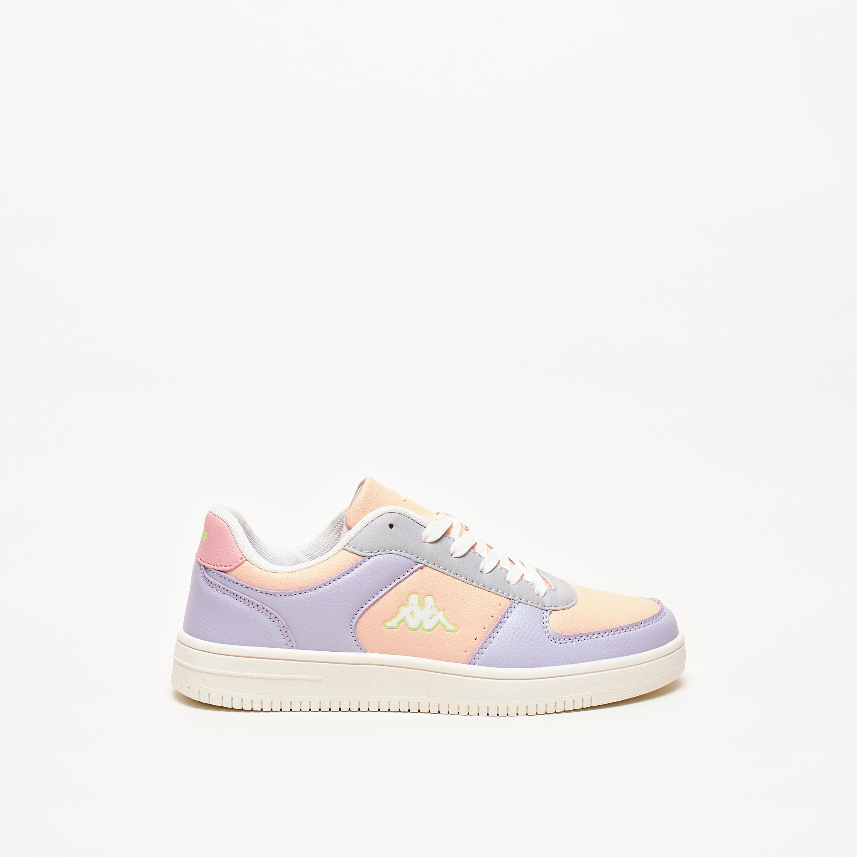 Kappa Women's Panelled Lace-Up Low-Ankle Sneakers-sports-women-shoes-image-1