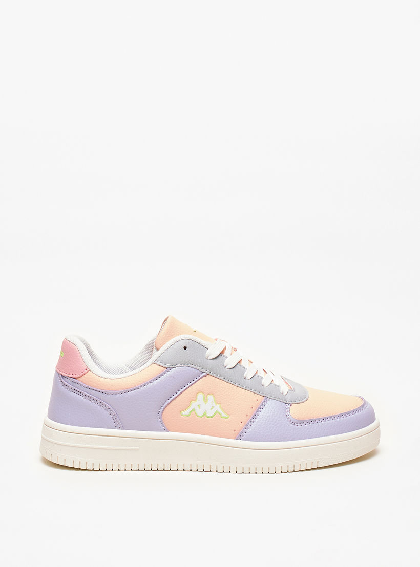 Kappa Women's Panelled Lace-Up Low-Ankle Sneakers-sports-women-shoes-image-1
