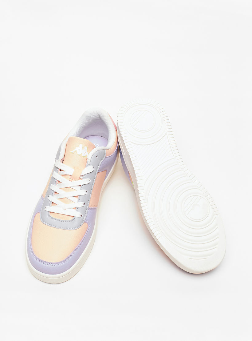 Kappa Women's Panelled Lace-Up Low-Ankle Sneakers-sports-women-shoes-image-3