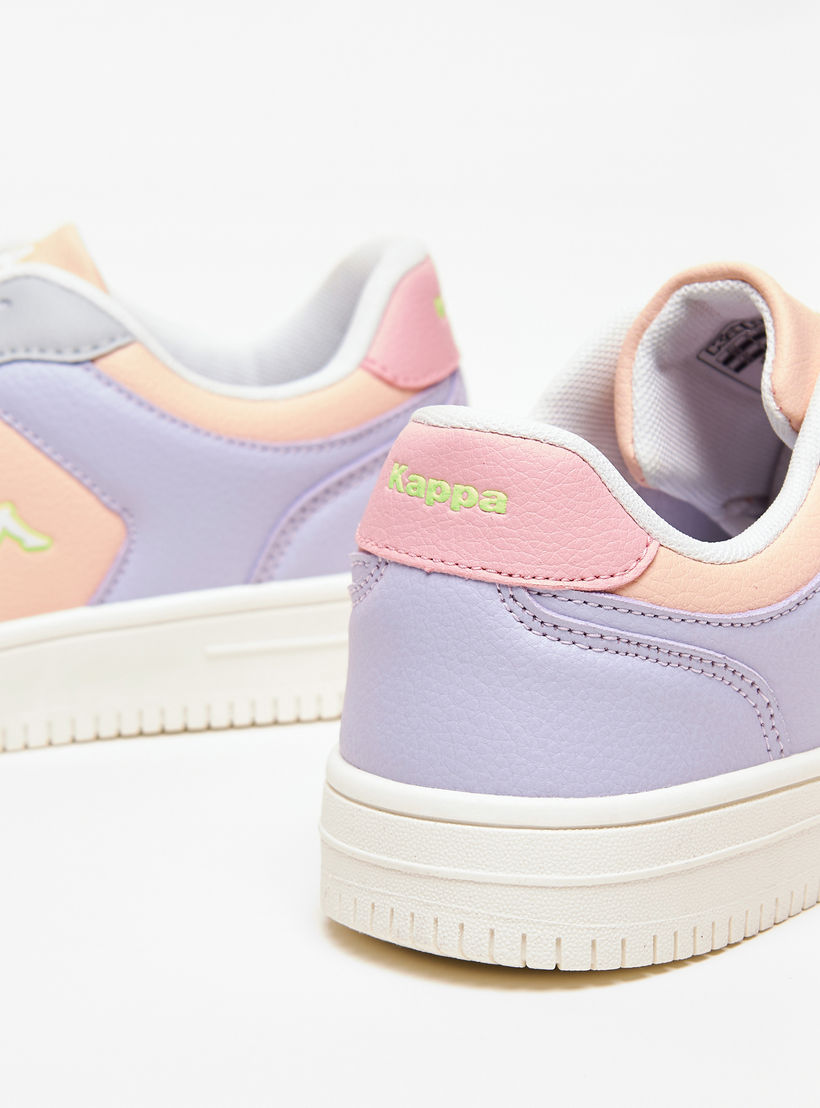 Kappa Women's Panelled Lace-Up Low-Ankle Sneakers-sports-women-shoes-image-4