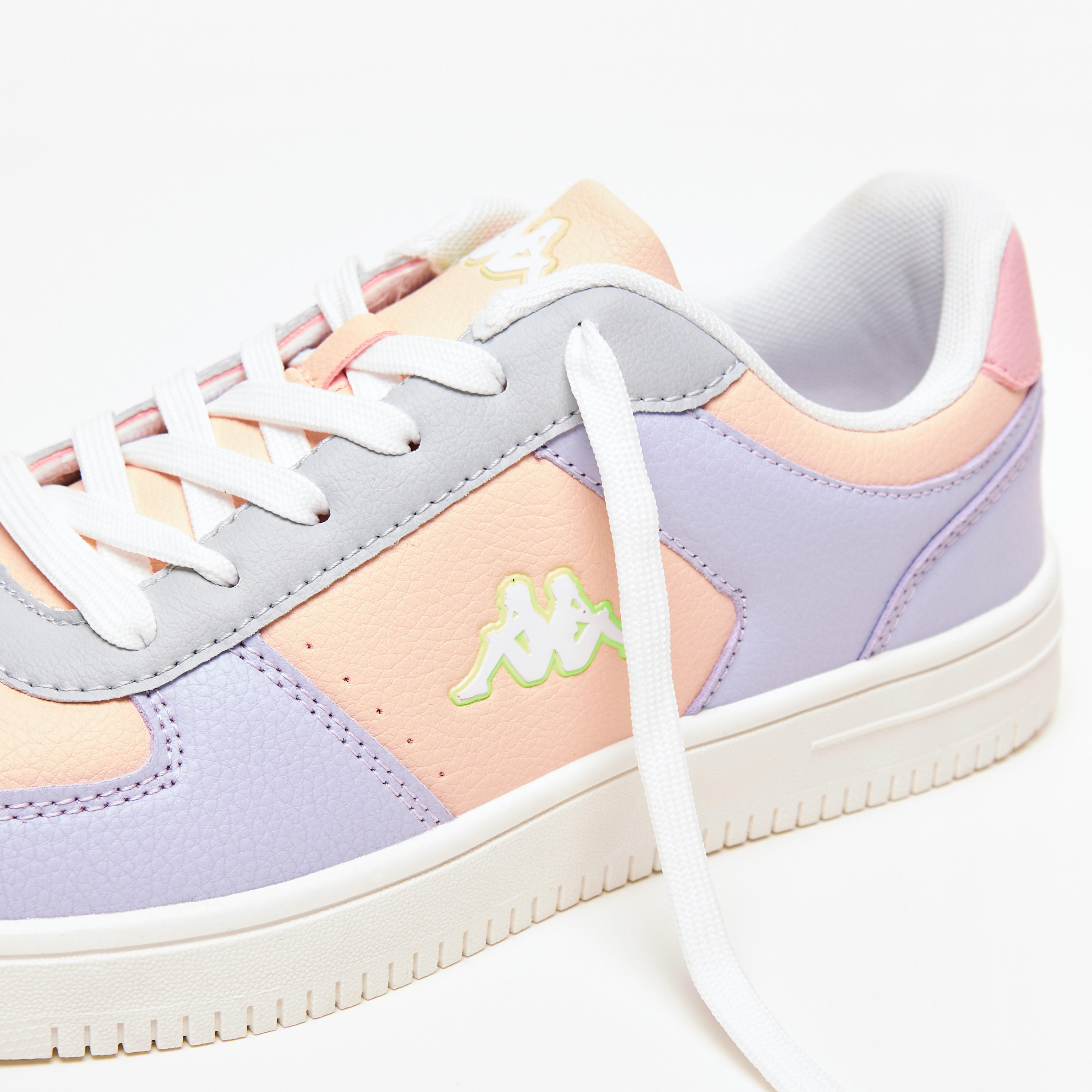Kappa Women's Panelled Lace-Up Low-Ankle Sneakers-sports-women-shoes-image-6