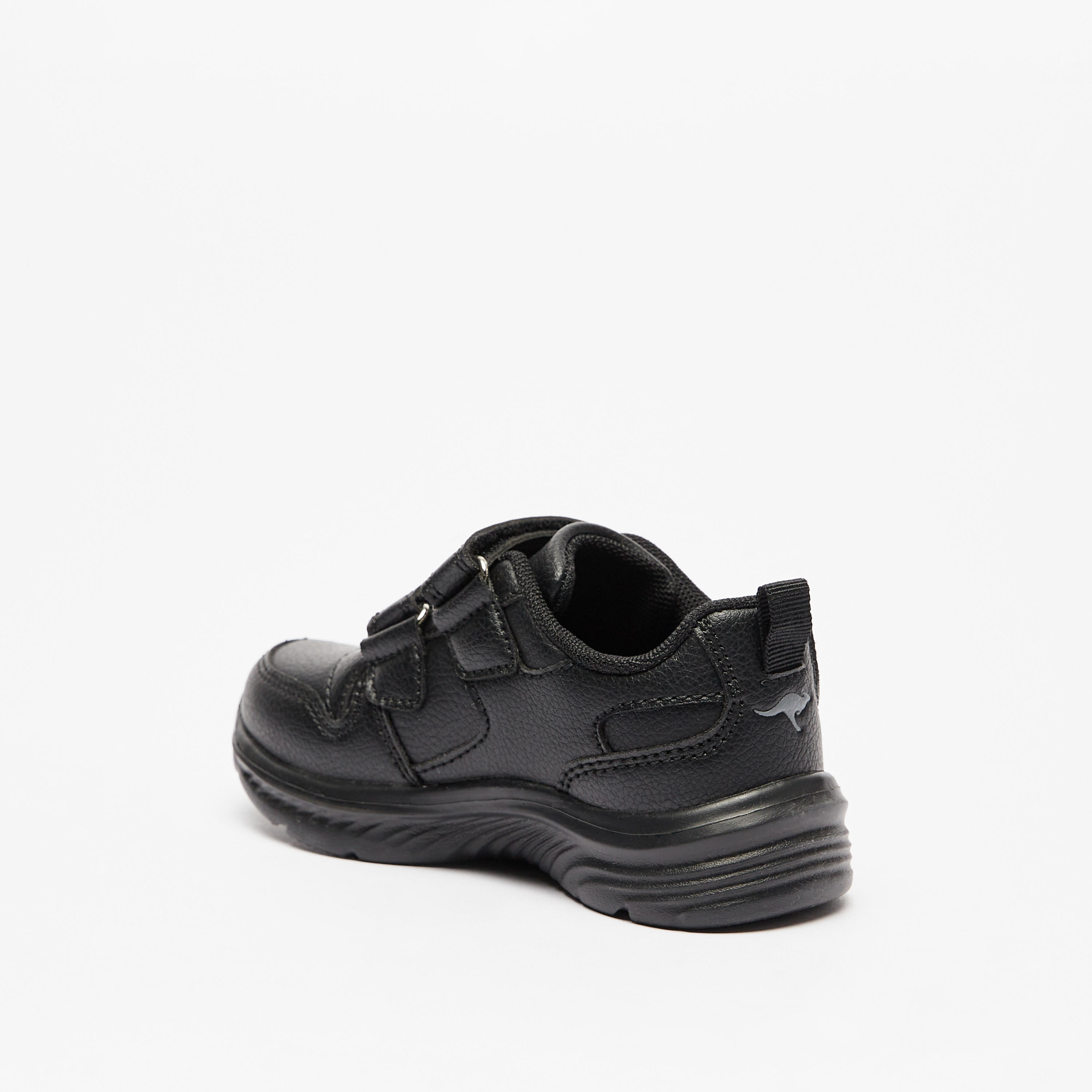 KangaROOS Textured Sneakers with Hook and Loop Closure-boys-shoes-schoolshoes-image-2