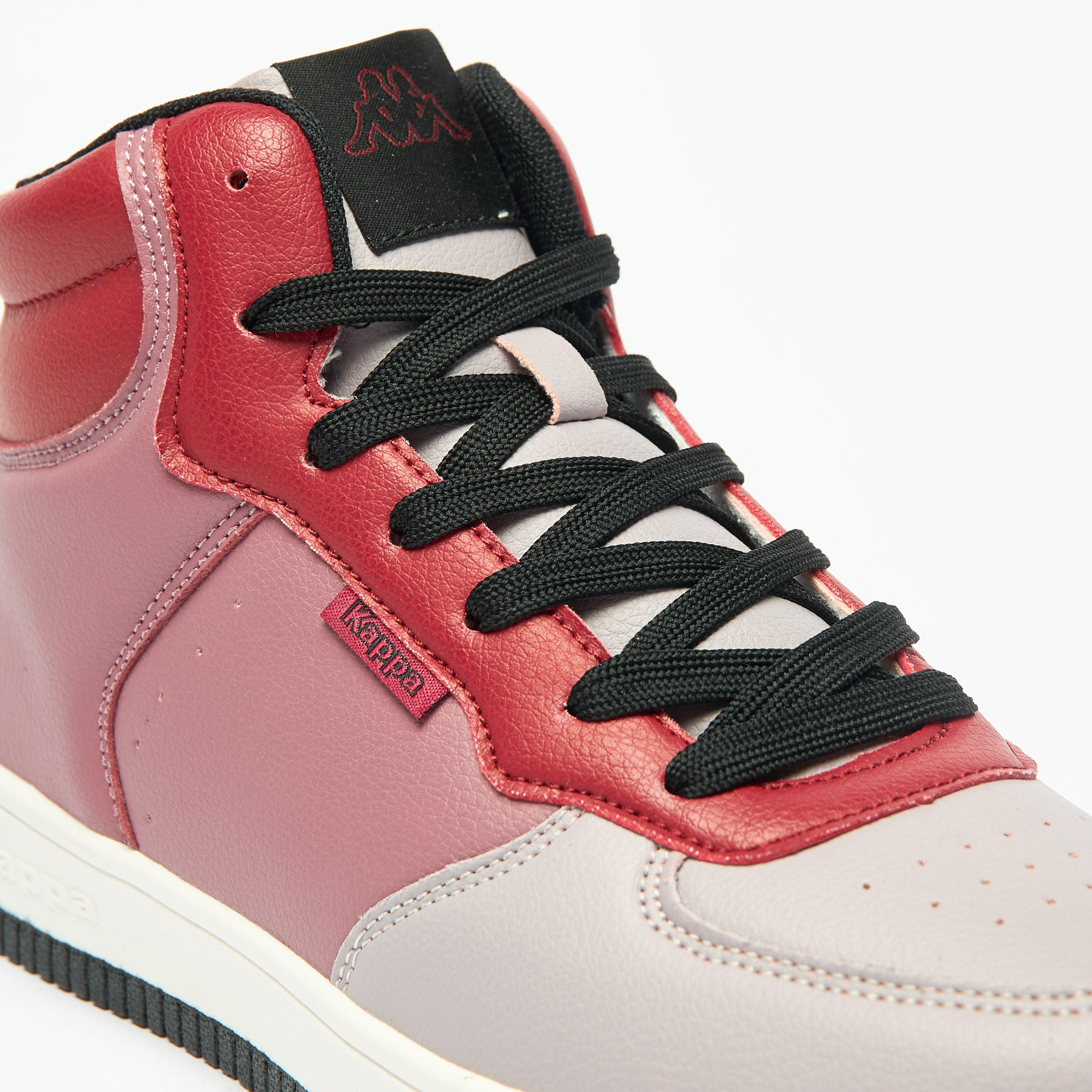 Kappa Women's Panelled Lace-Up High Top Sneakers with Cushioning-women-shoes-sneakers-image-5