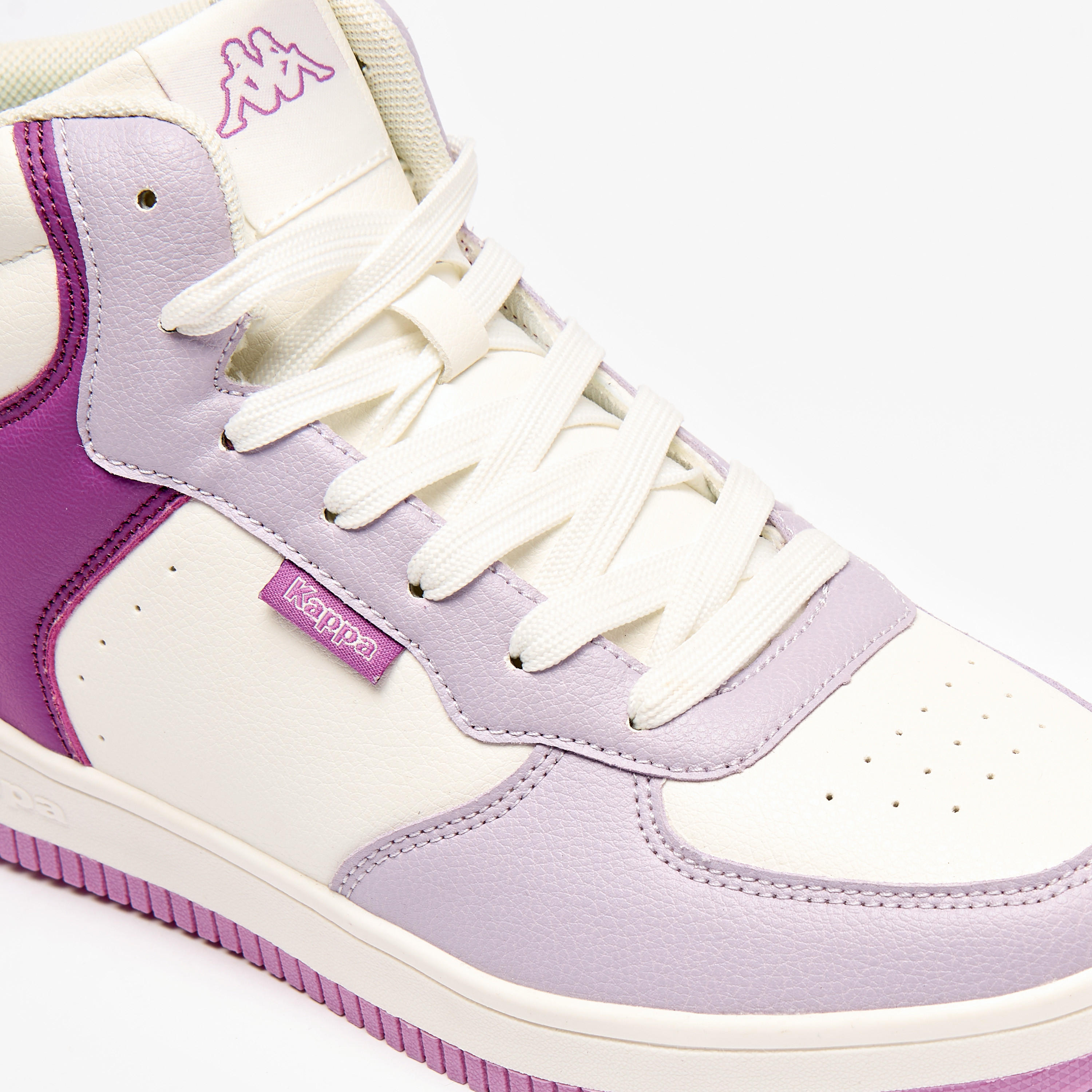 Kappa Women's Panelled Lace-Up High Top Sneakers with Cushioning-women-shoes-sneakers-image-10