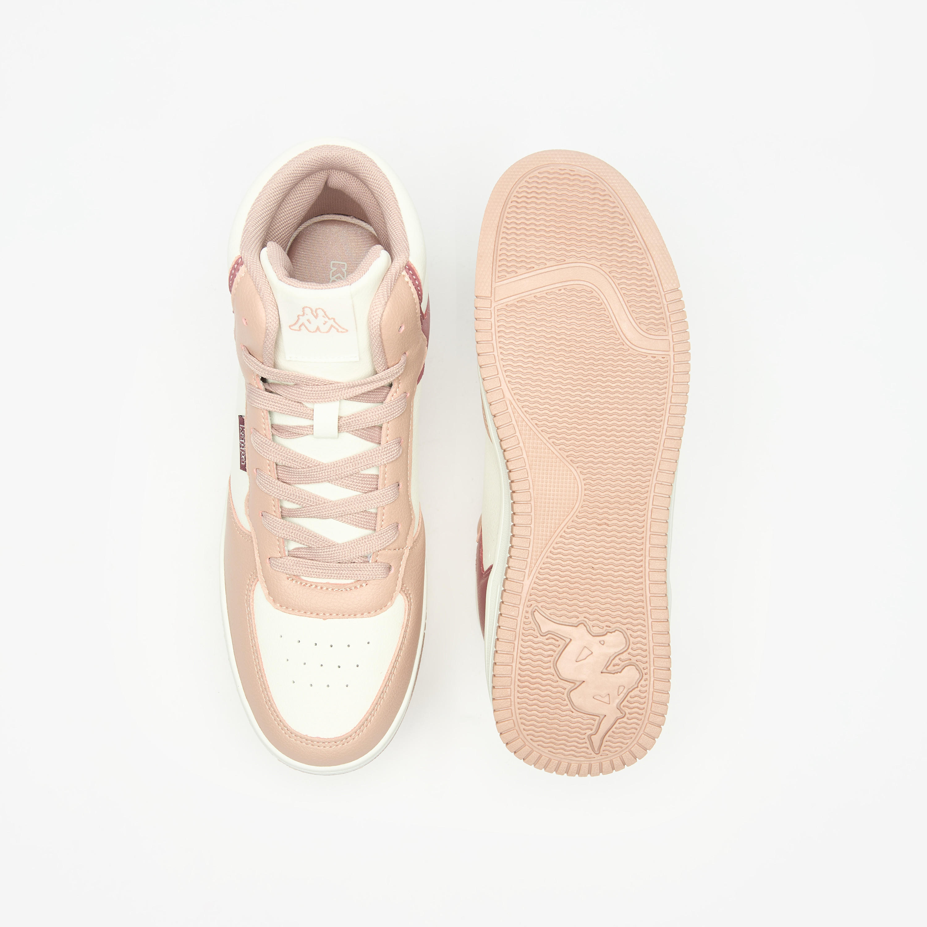 Kappa Women's Panelled High Top Lightweight Sneakers with Lace-Up Closure-women-shoes-sneakers-image-8