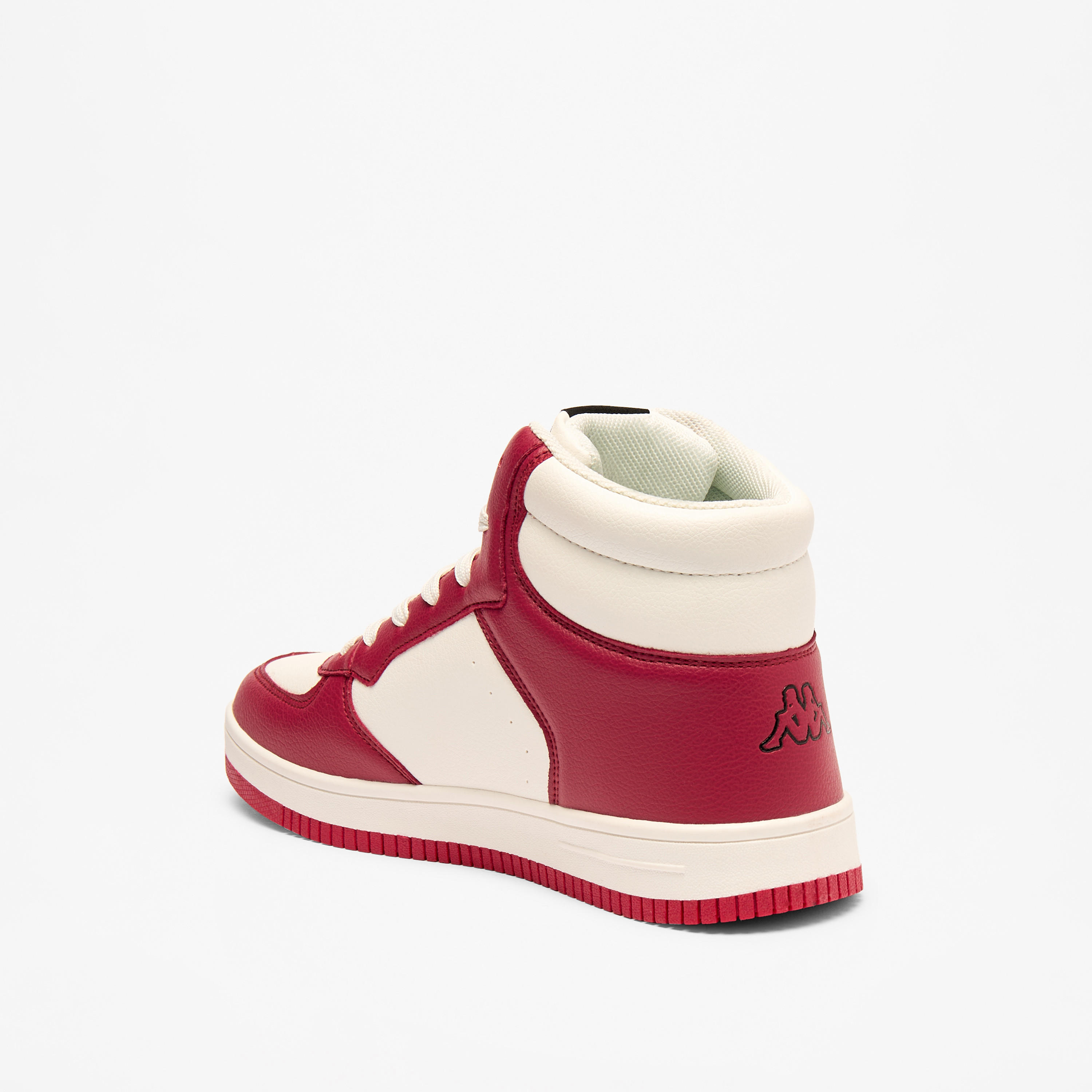 Kappa Women's Panelled High Top Lightweight Sneakers with Lace-Up Closure-women-shoes-sneakers-image-2