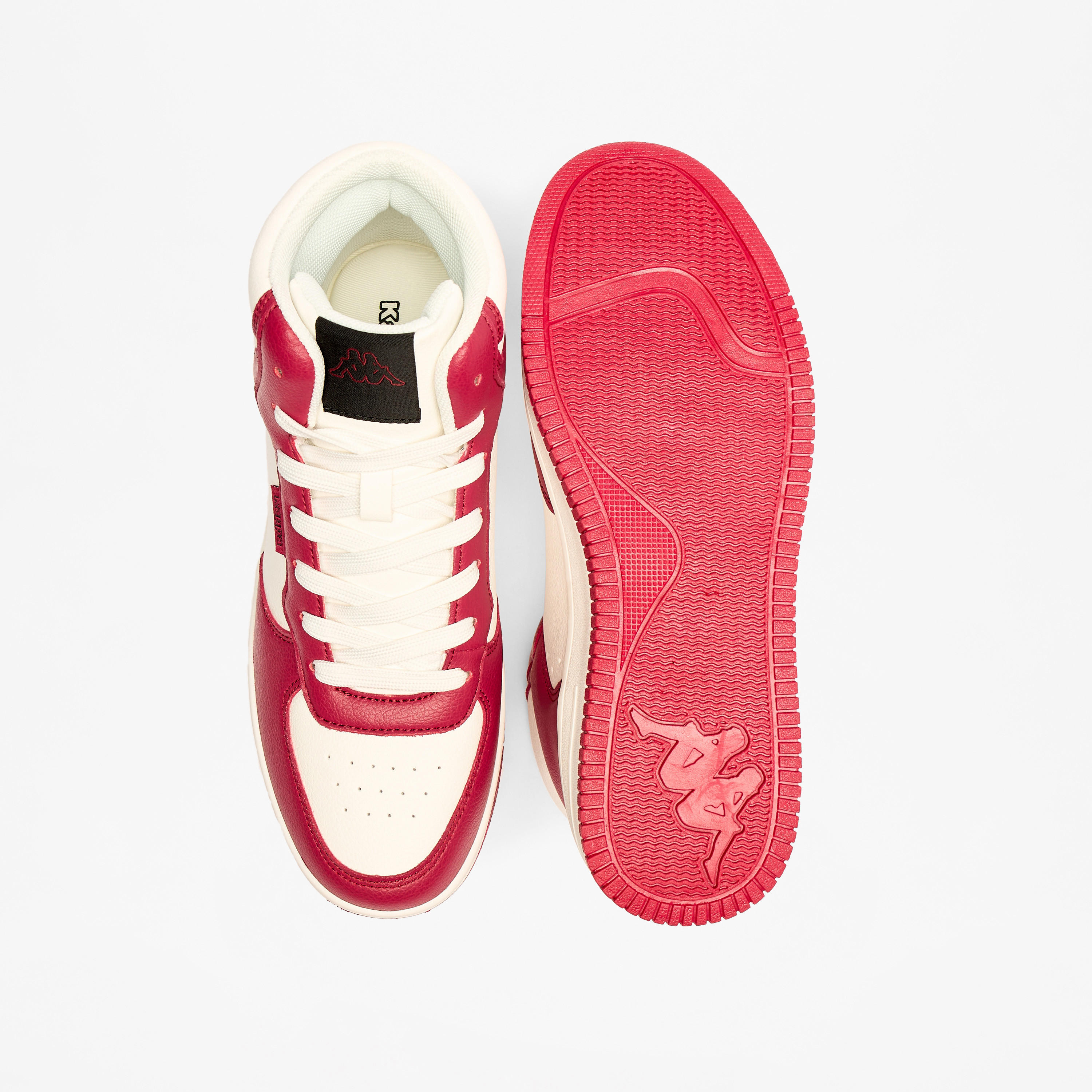 Kappa Women's Panelled High Top Lightweight Sneakers with Lace-Up Closure-women-shoes-sneakers-image-4