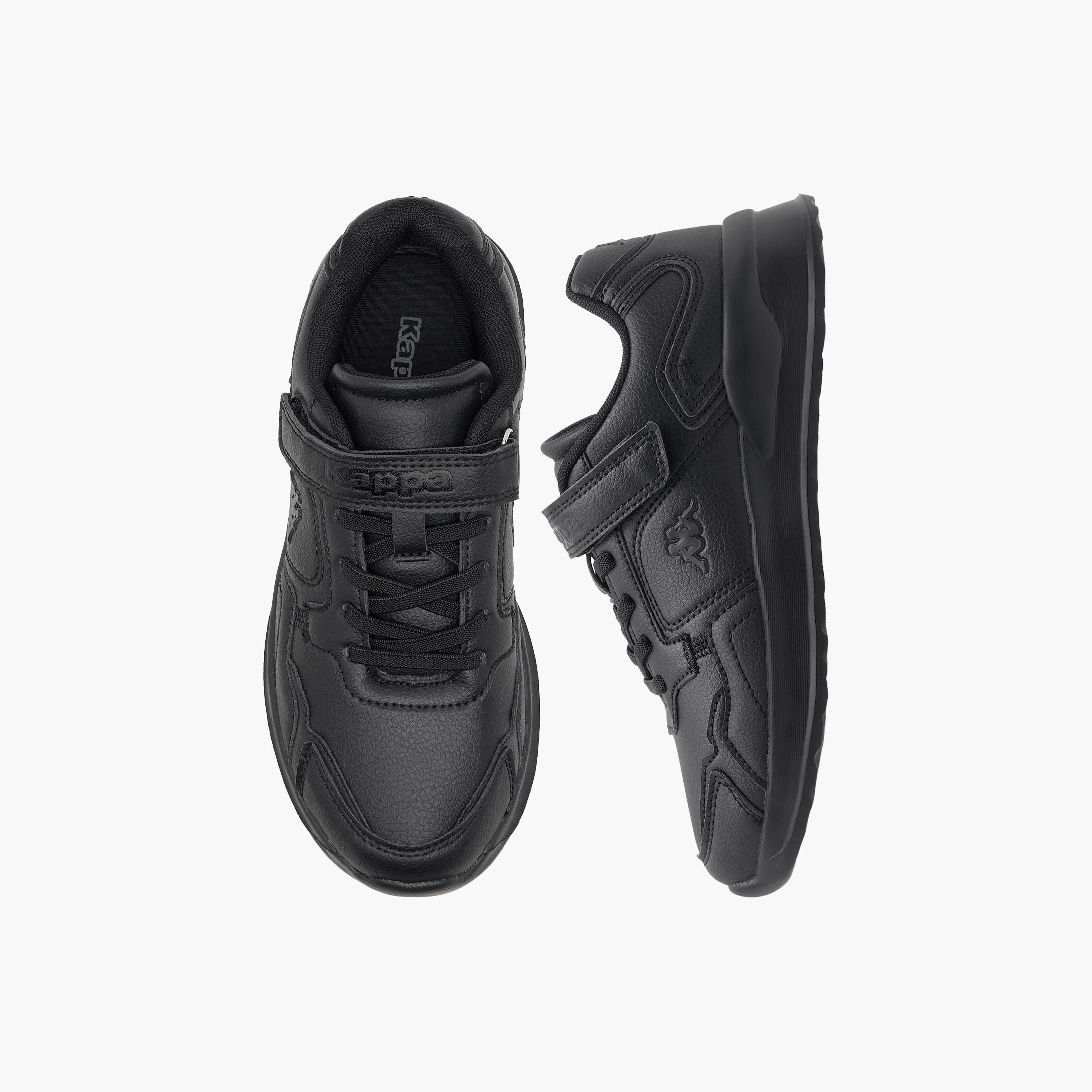 Kappa Kids' Logo Detail School Shoes with Hook and Loop Closure-girls-shoes-schoolshoes-image-1