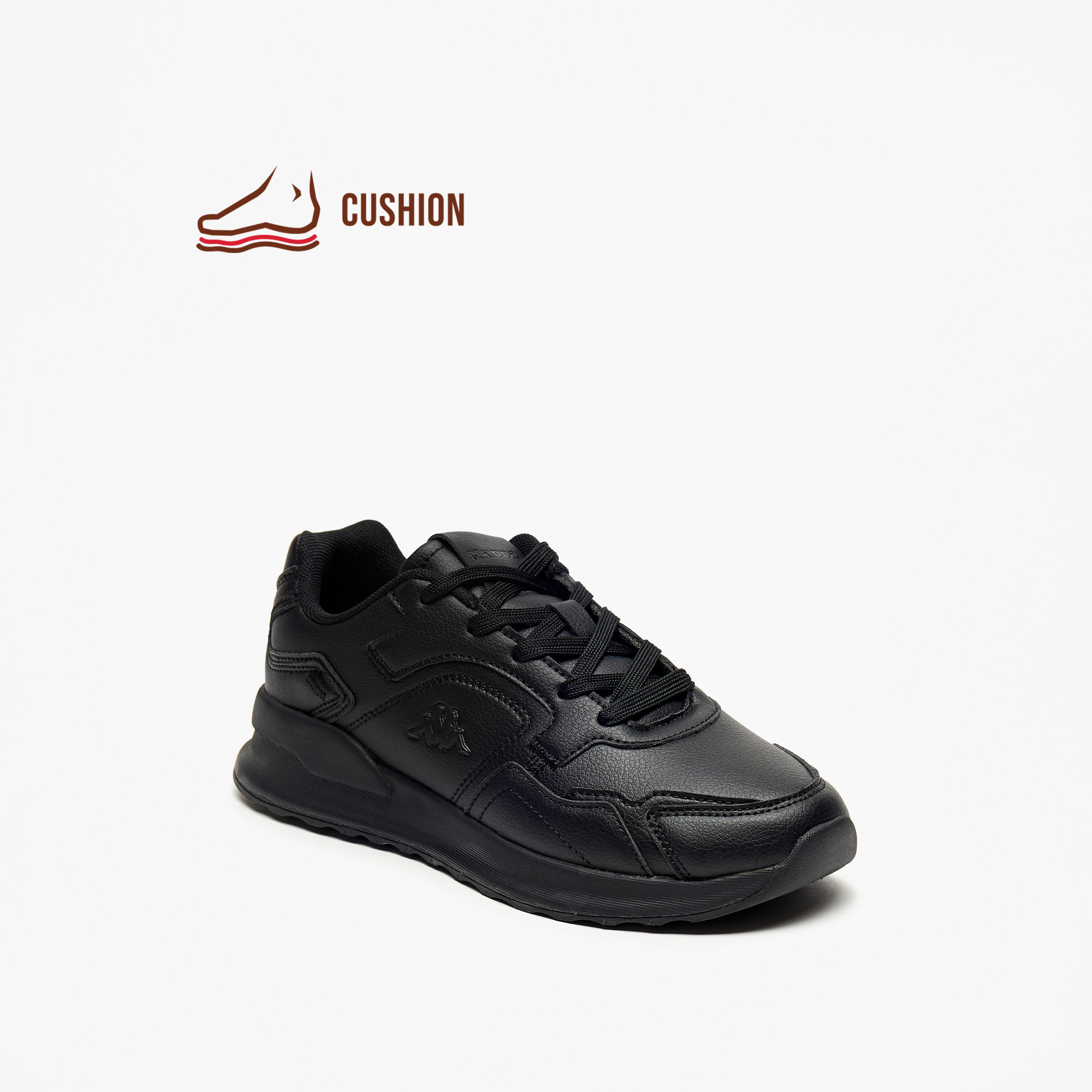 Kappa Women's Monotone Walking Shoes with Lace-Up Closure-women-shoes-sports-image-1