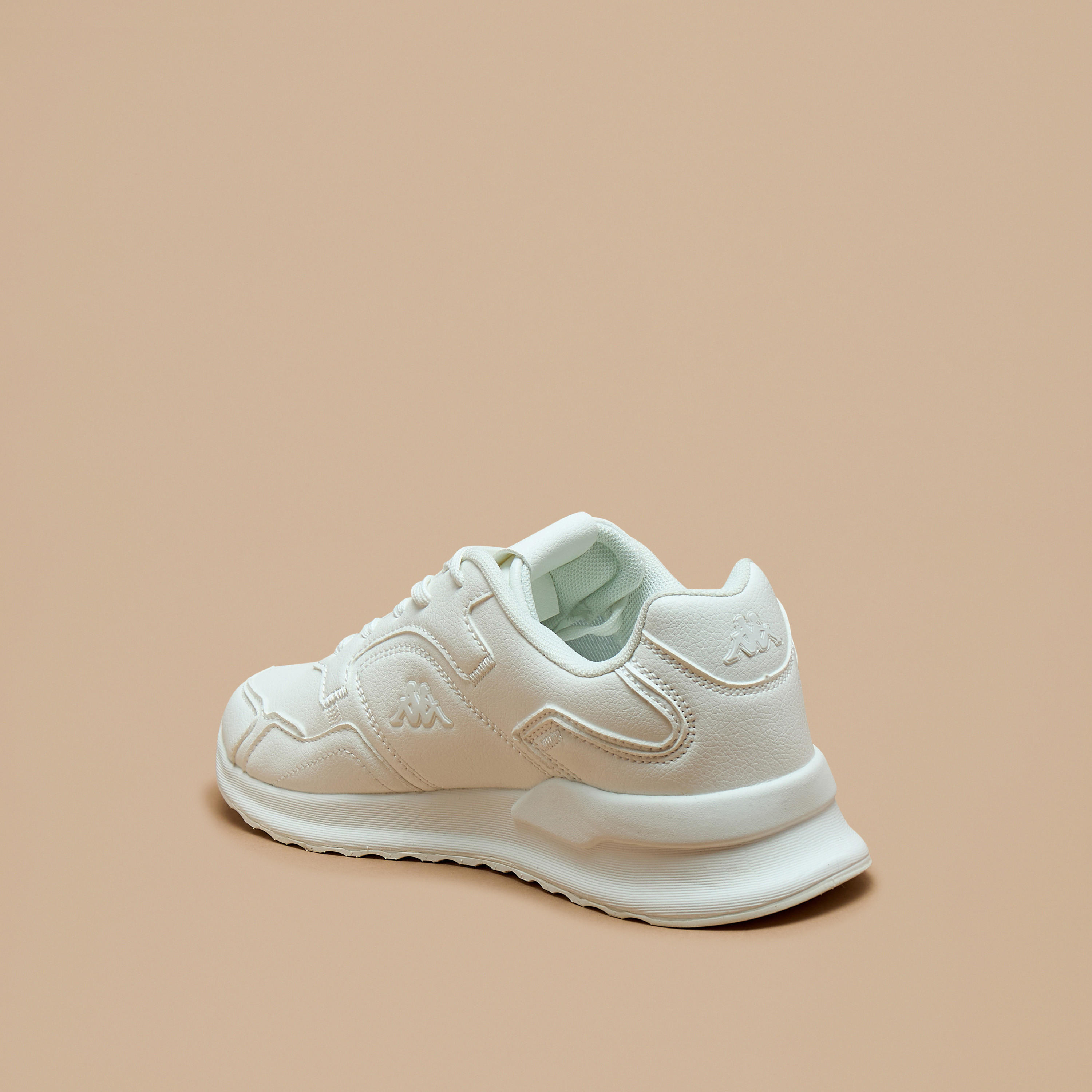 Kappa Women's Monotone Walking Shoes with Lace-Up Closure-women-shoes-sneakers-image-2