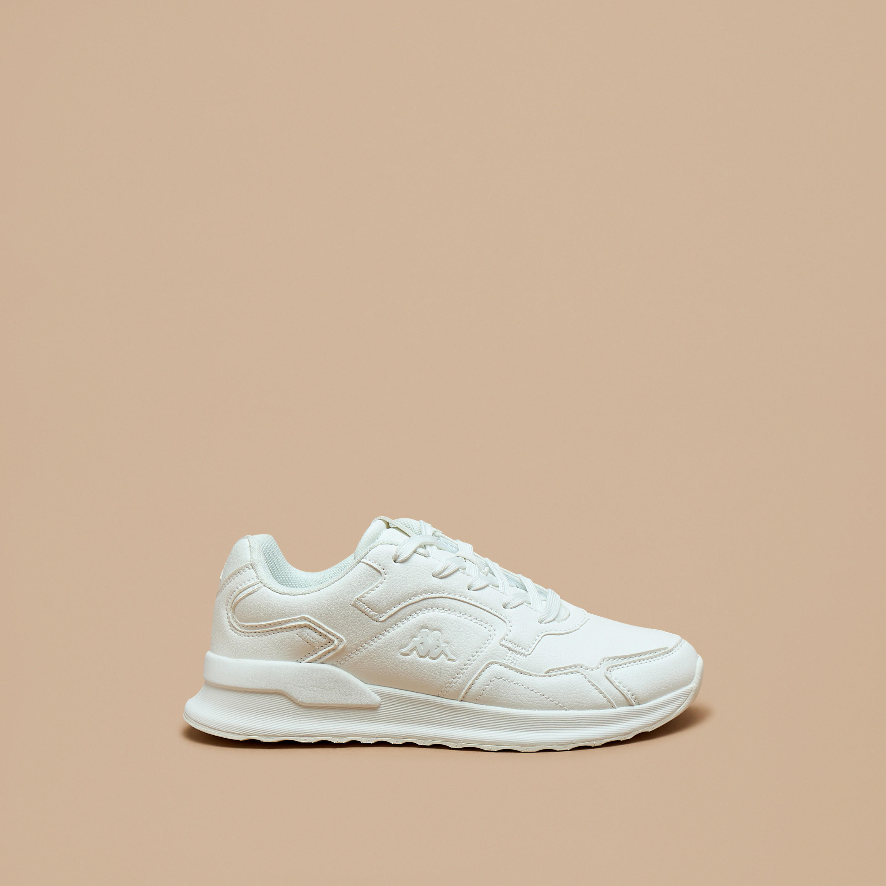 Kappa Women's Monotone Walking Shoes with Lace-Up Closure-women-shoes-sneakers-image-3