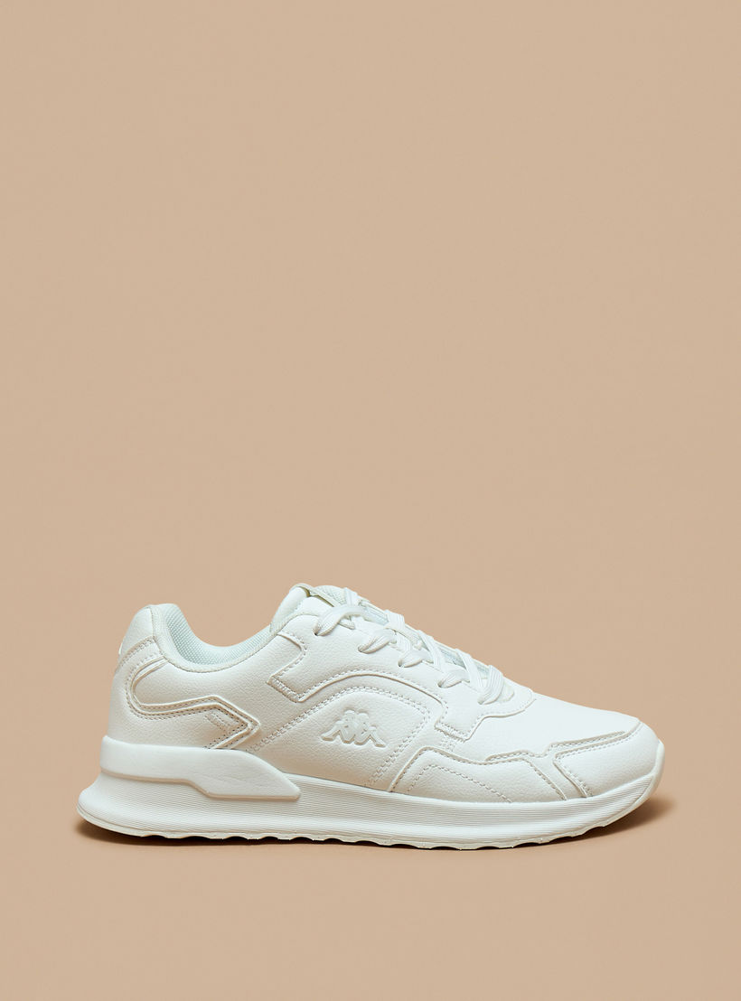 Kappa Women's Monotone Walking Shoes with Lace-Up Closure-women-shoes-sneakers-image-3