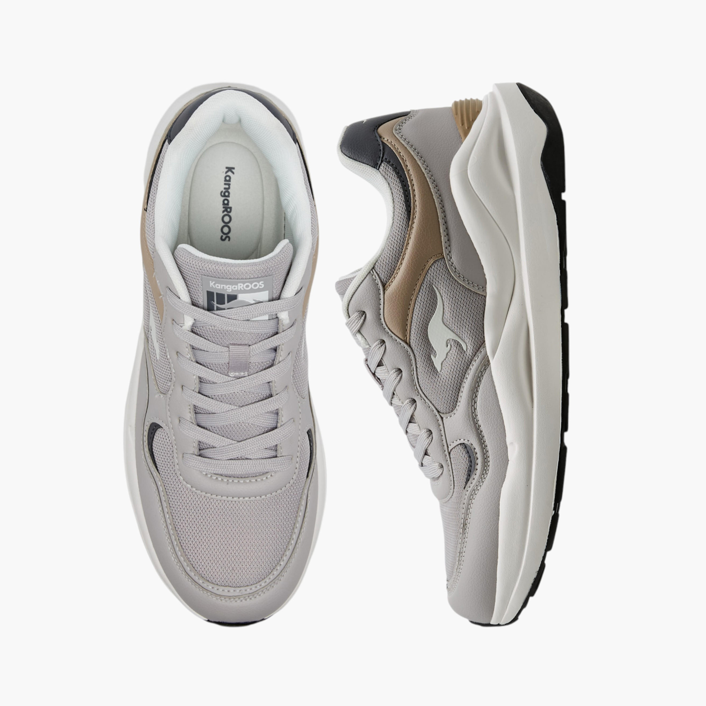 KangaROOS Men's Panelled Sports Shoes with Lace-Up Closure-sports-men-shoes-image-1