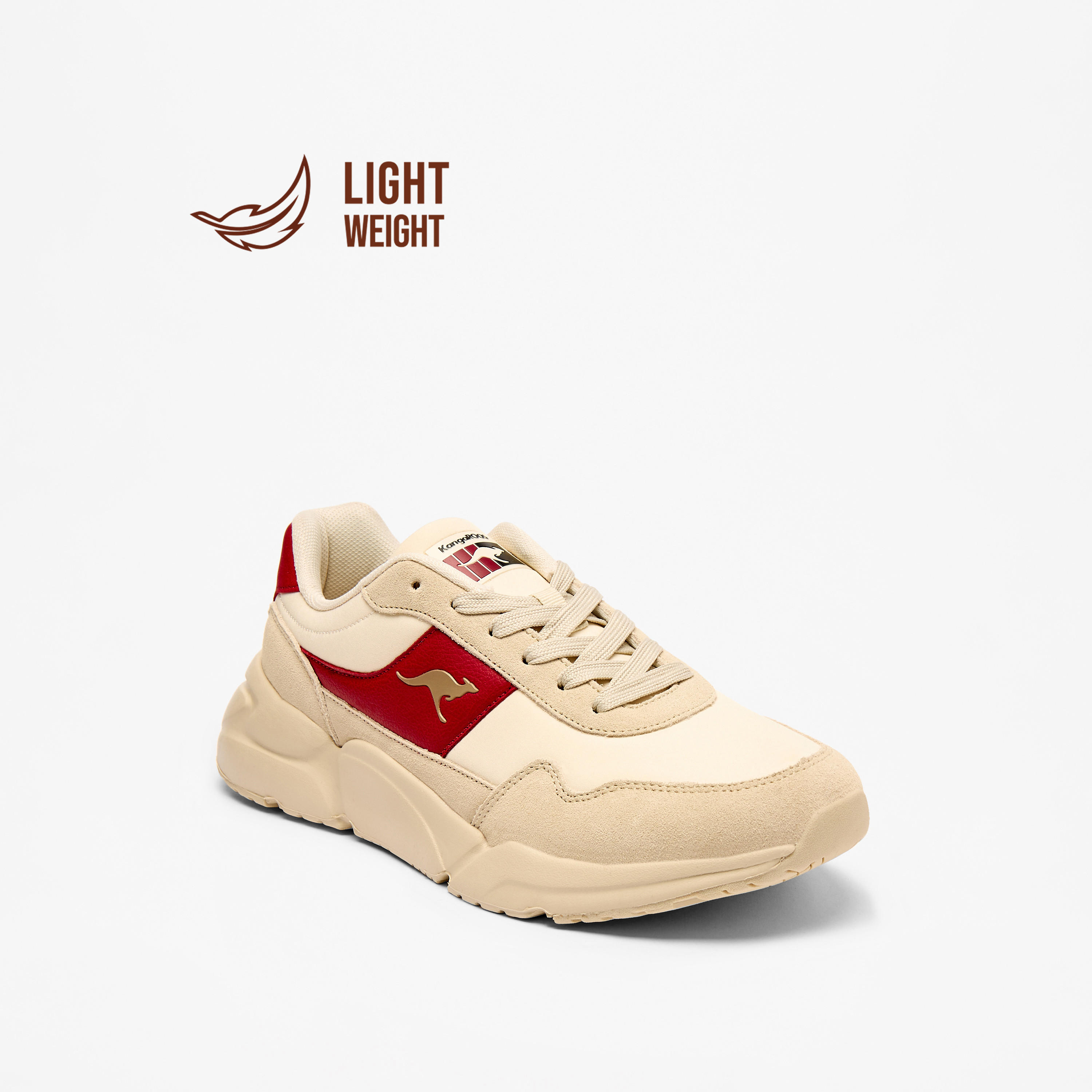 KangaROOS Women's Panelled Lightweight Sports Shoes with Lace-Up Closure-women-shoes-sneakers-image-1