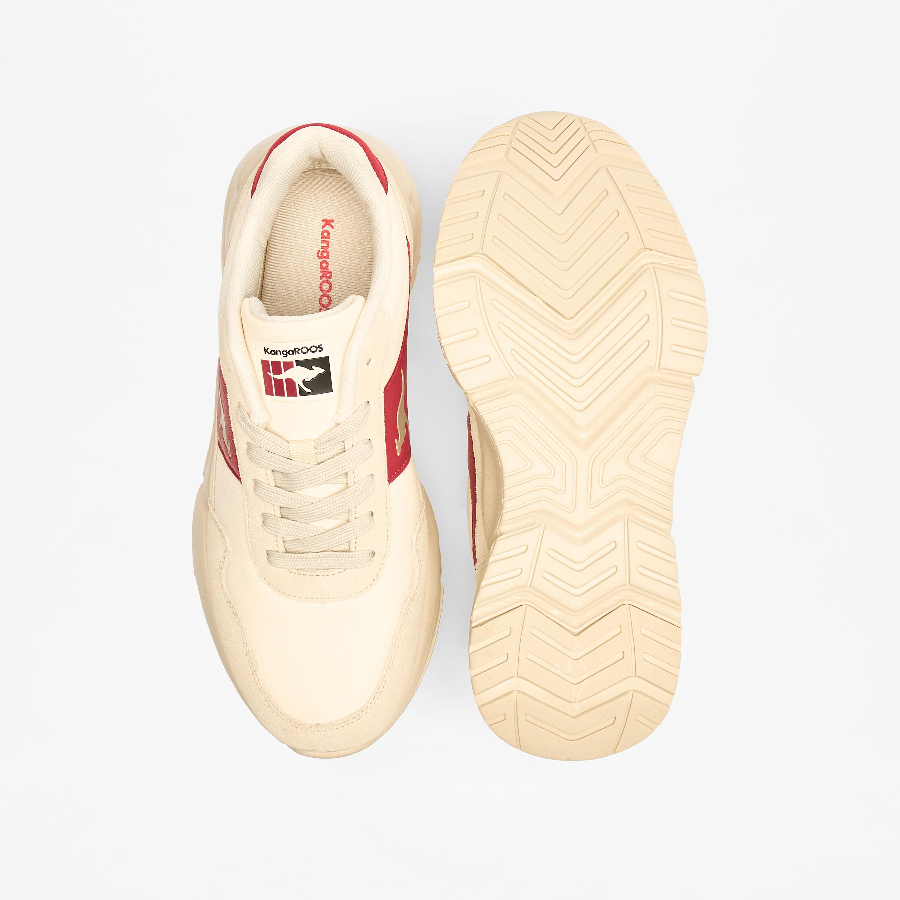 KangaROOS Women's Panelled Lightweight Sports Shoes with Lace-Up Closure-women-shoes-sneakers-image-4