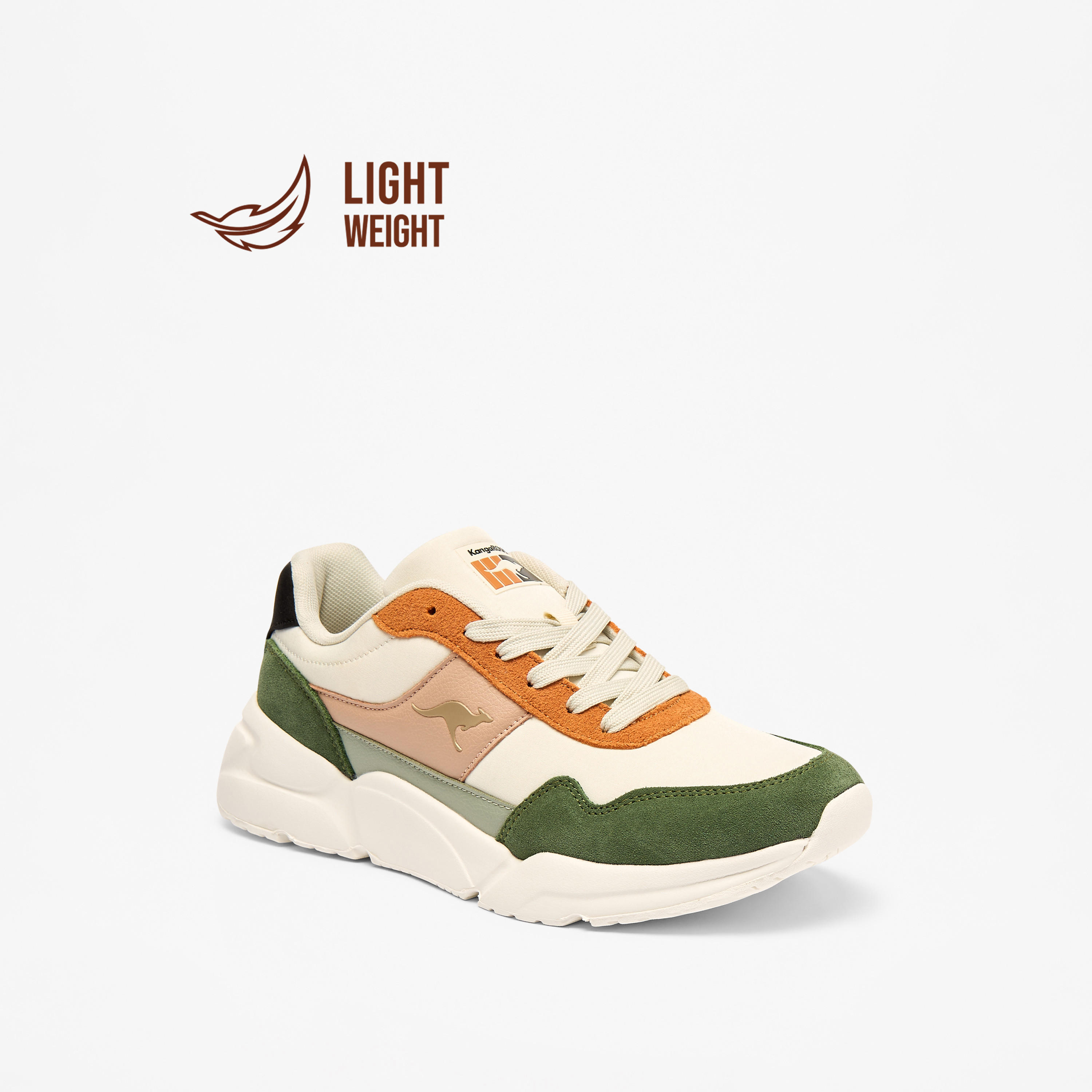 KangaROOS Women's Panelled Lightweight Sports Shoes with Lace-Up Closure-women-shoes-sneakers-image-6