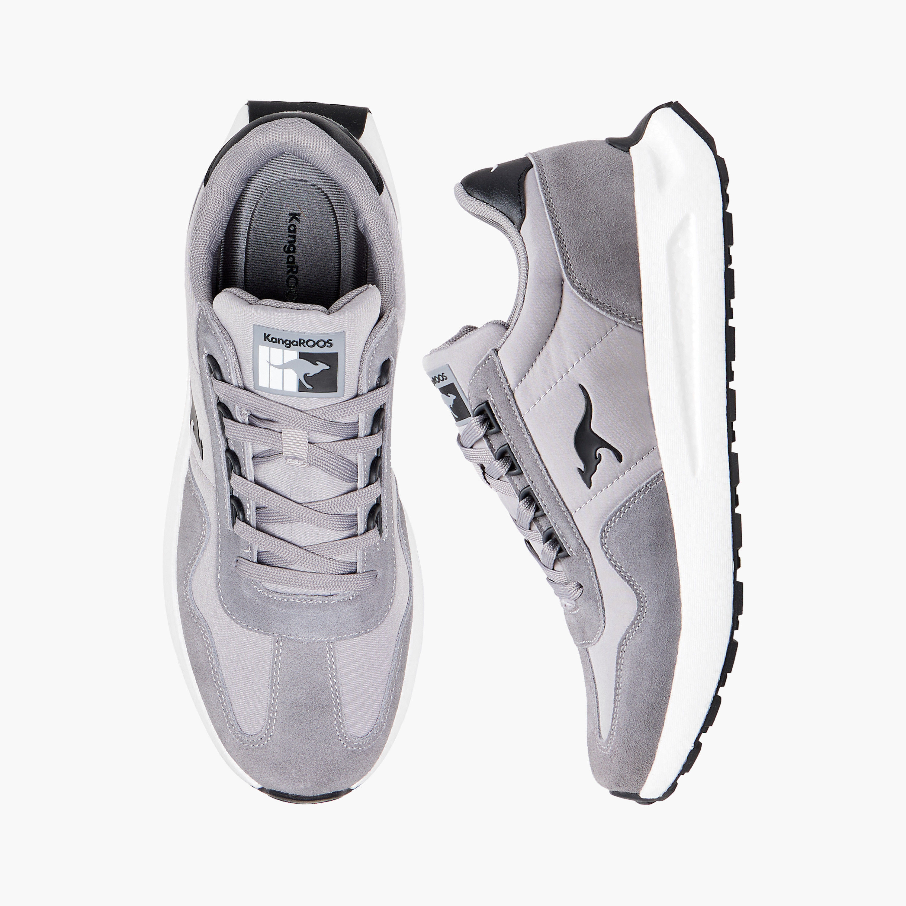 حذاء رياضي بألواح وأربطة إغلاق للرجال من كانجاروس-sports-men-shoes-image-1