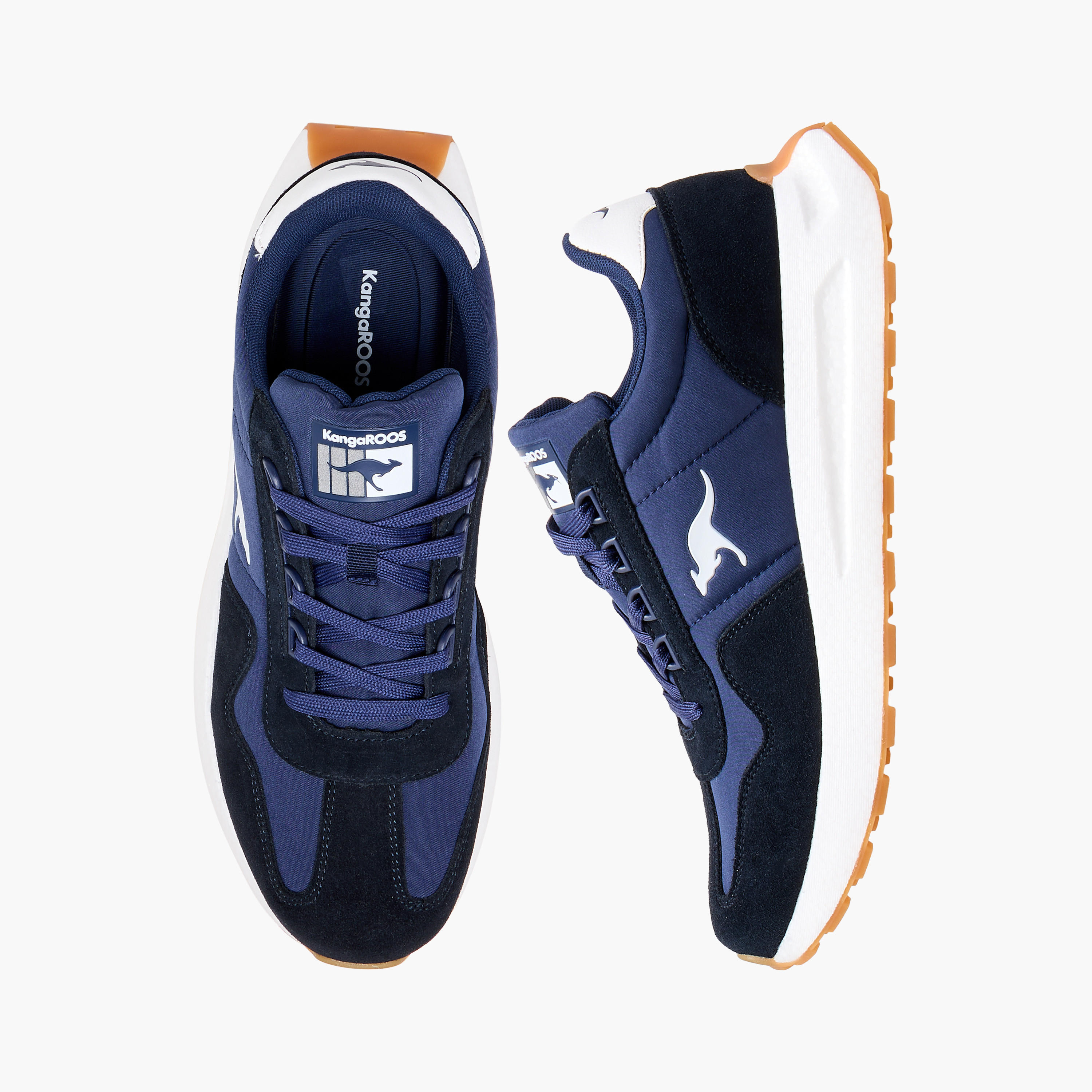 حذاء رياضي بألواح وأربطة إغلاق للرجال من كانجاروس-sports-men-shoes-image-1