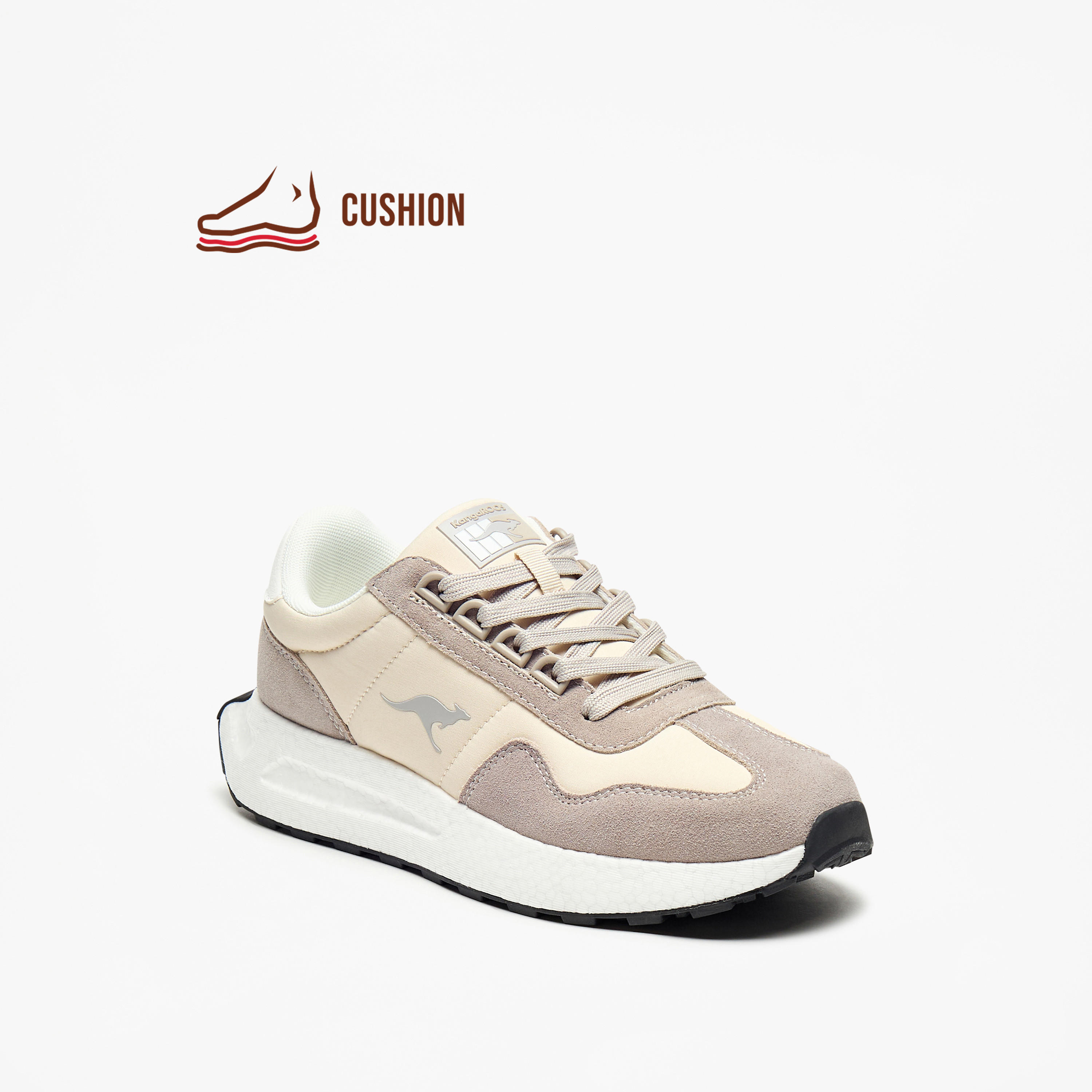 KangaROOS Women's Logo Detail Walking Shoes with Lace-Up Closure-women-shoes-sneakers-image-1