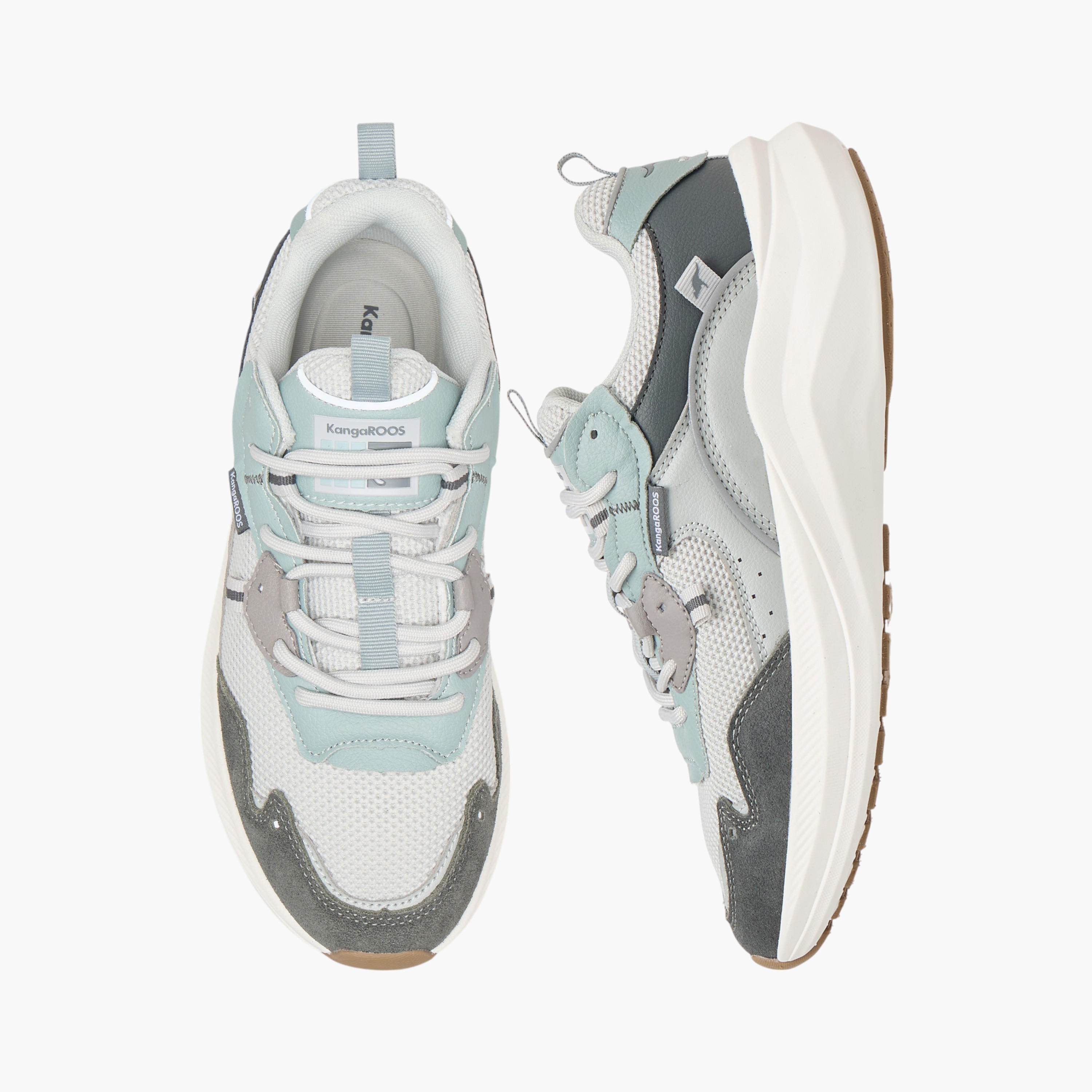KangaROOS Women's Panelled Lace-Up Sports Shoes-women-shoes-sports-image-1