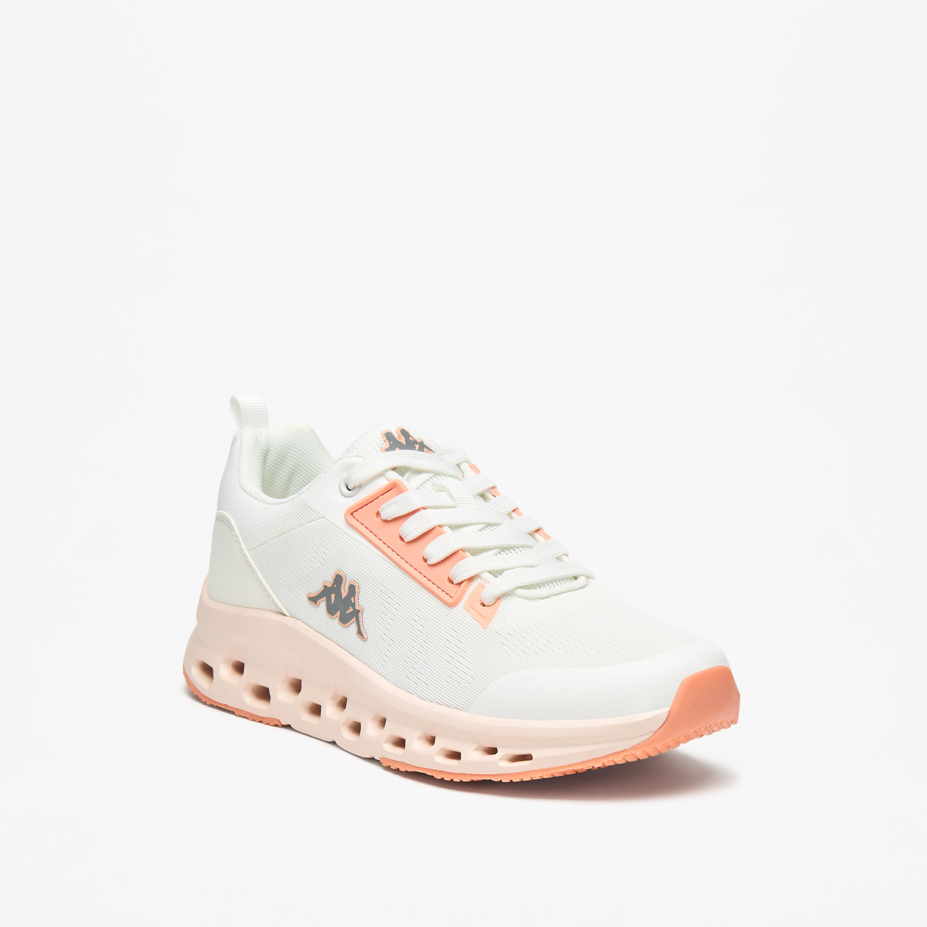 Kappa Women's Logo Detail Sports Shoes with Lace-Up Closure-women-shoes-sneakers-image-1