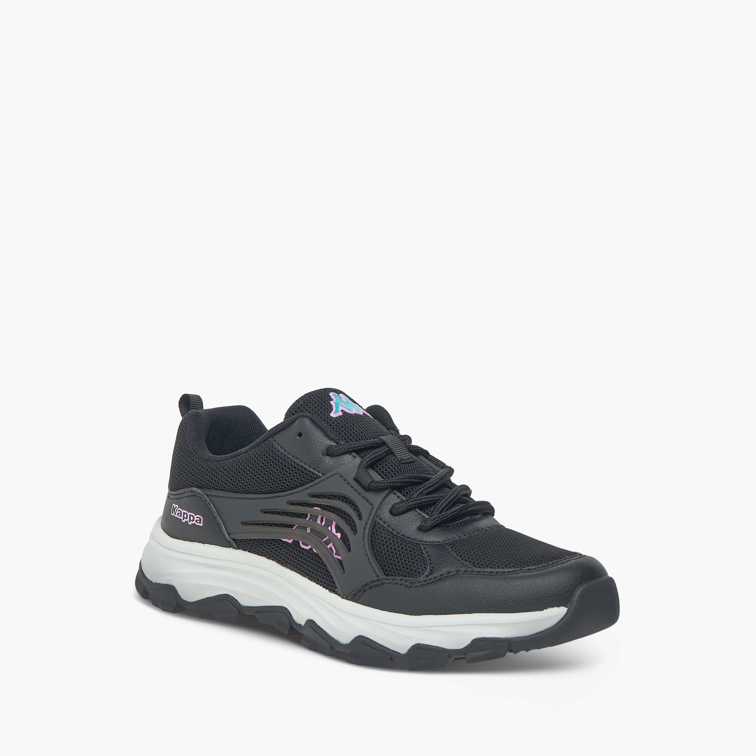 حذاء رياضي برباط إغلاق ولسان سحب وطبعات شعار للنساء من كابا-women-shoes-sneakers-image-2