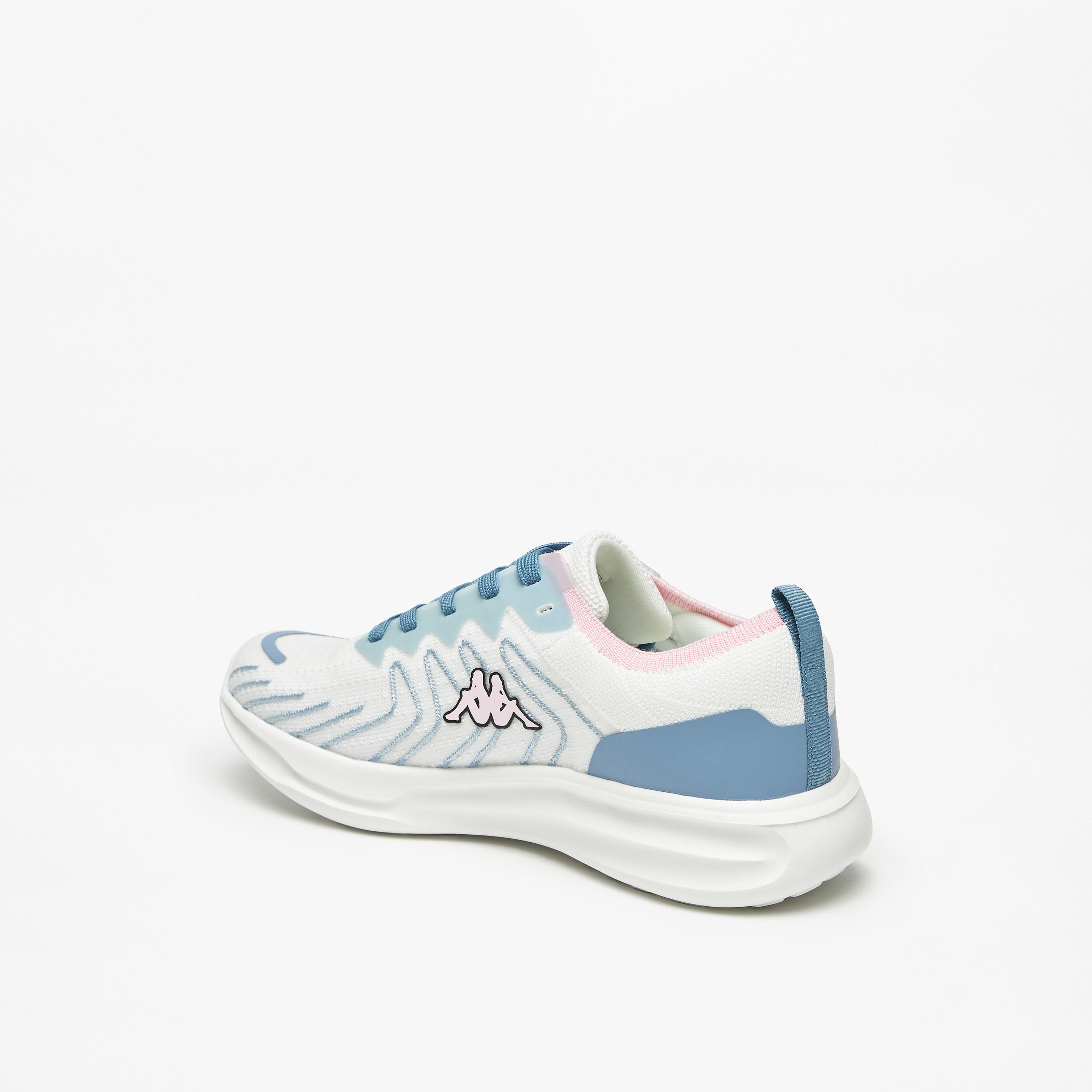Kappa Women's Textured Walking Shoes with Lace-Up Closure-women-shoes-sneakers-image-2