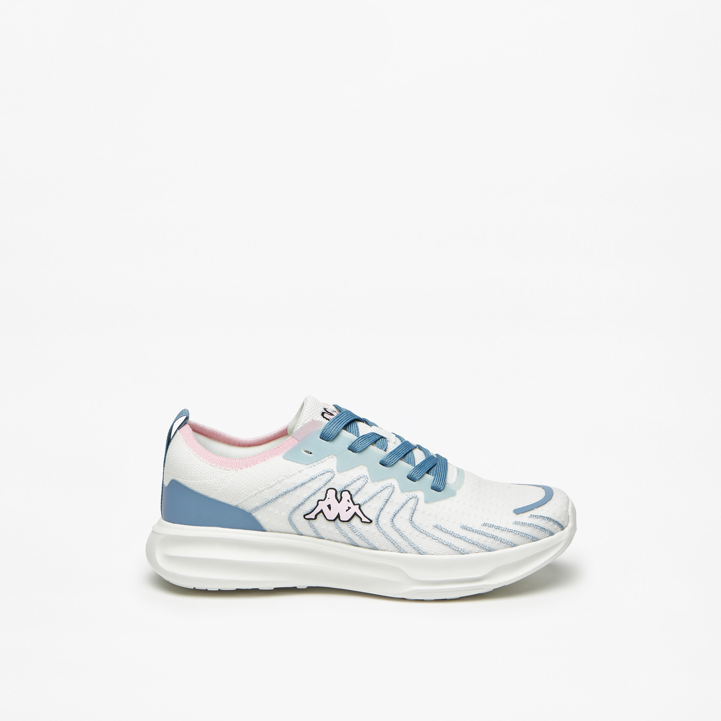 Kappa Women's Textured Walking Shoes with Lace-Up Closure-women-shoes-sneakers-image-3
