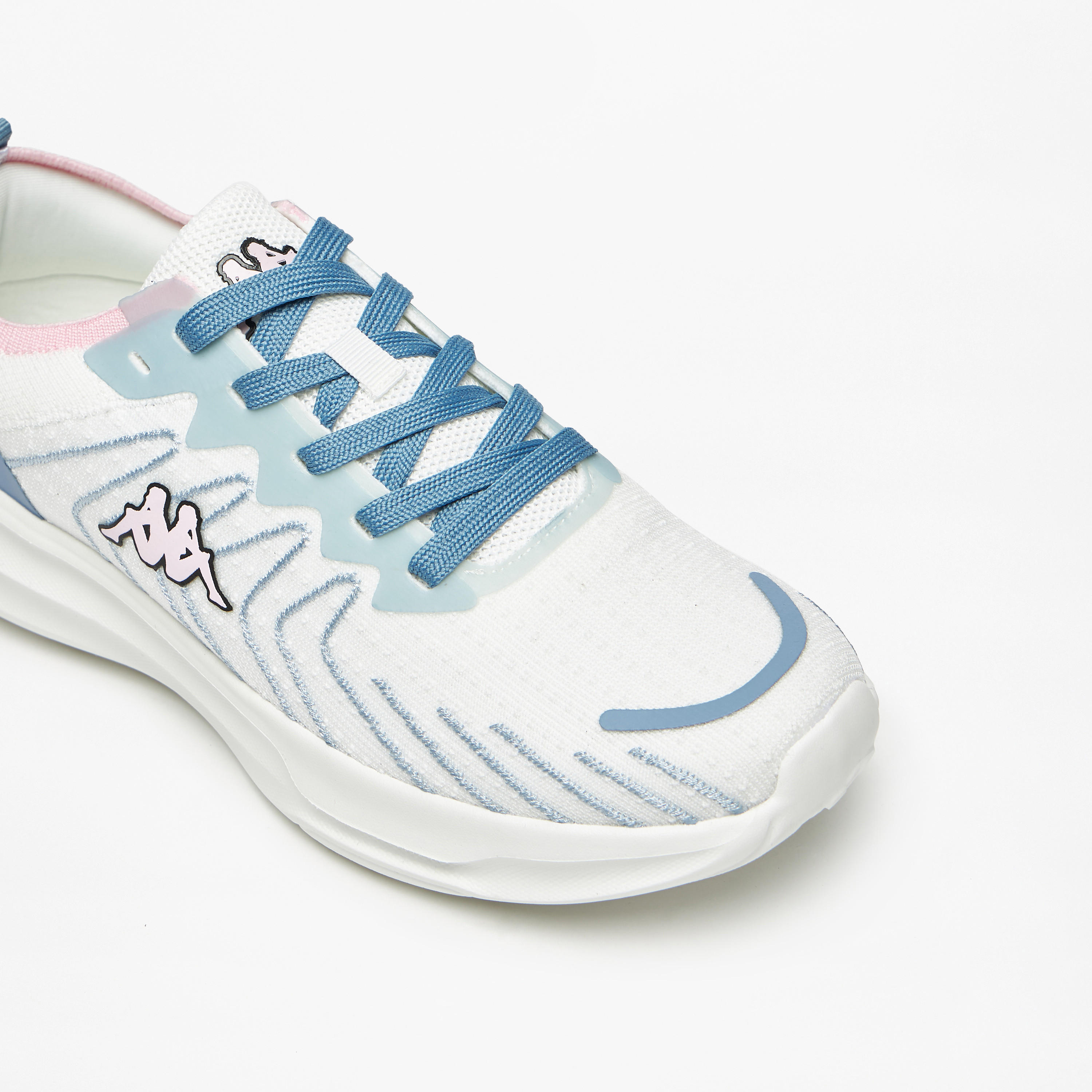 Kappa Women's Textured Walking Shoes with Lace-Up Closure-women-shoes-sneakers-image-4
