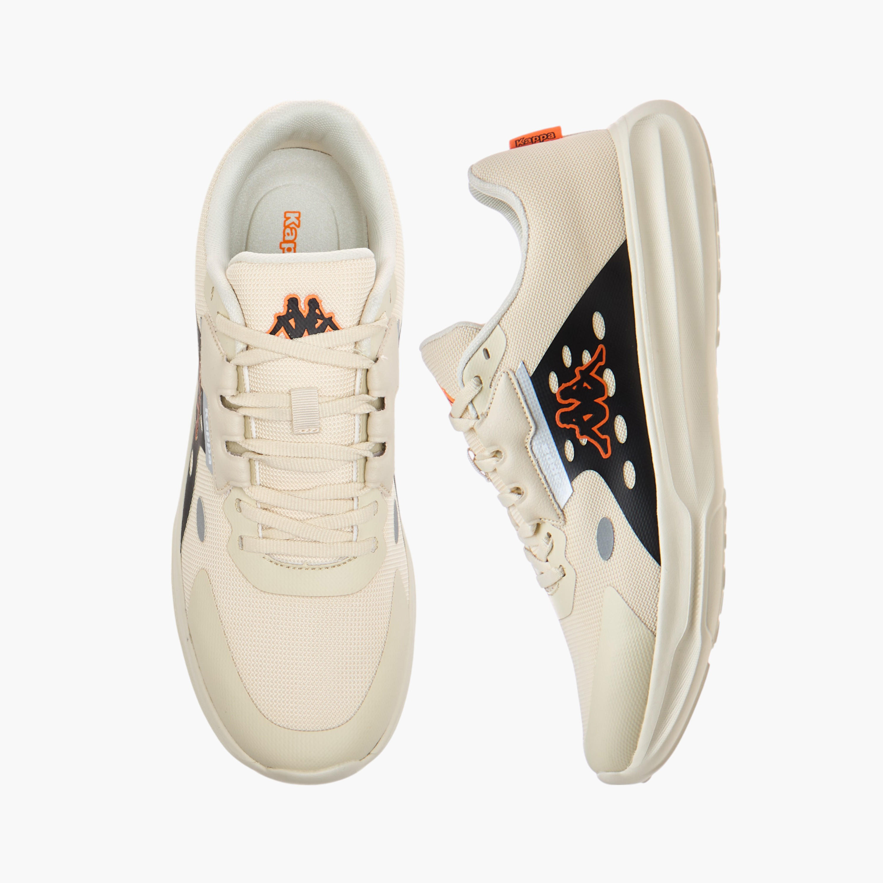 Kappa Men's Logo Print Sports Shoes with Lace-Up Closure-sports-men-shoes-image-1