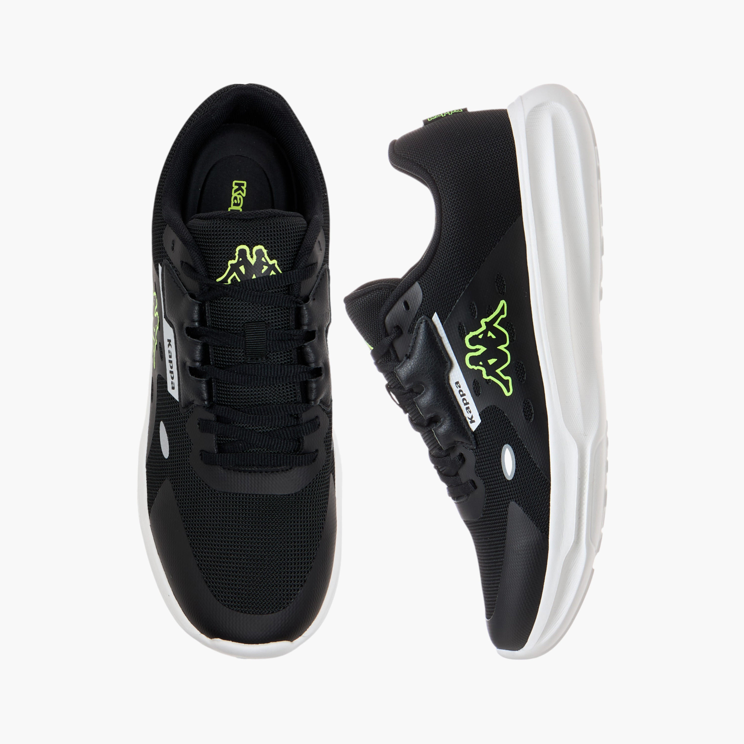 Kappa Men's Logo Print Sports Shoes with Lace-Up Closure-sports-men-shoes-image-1