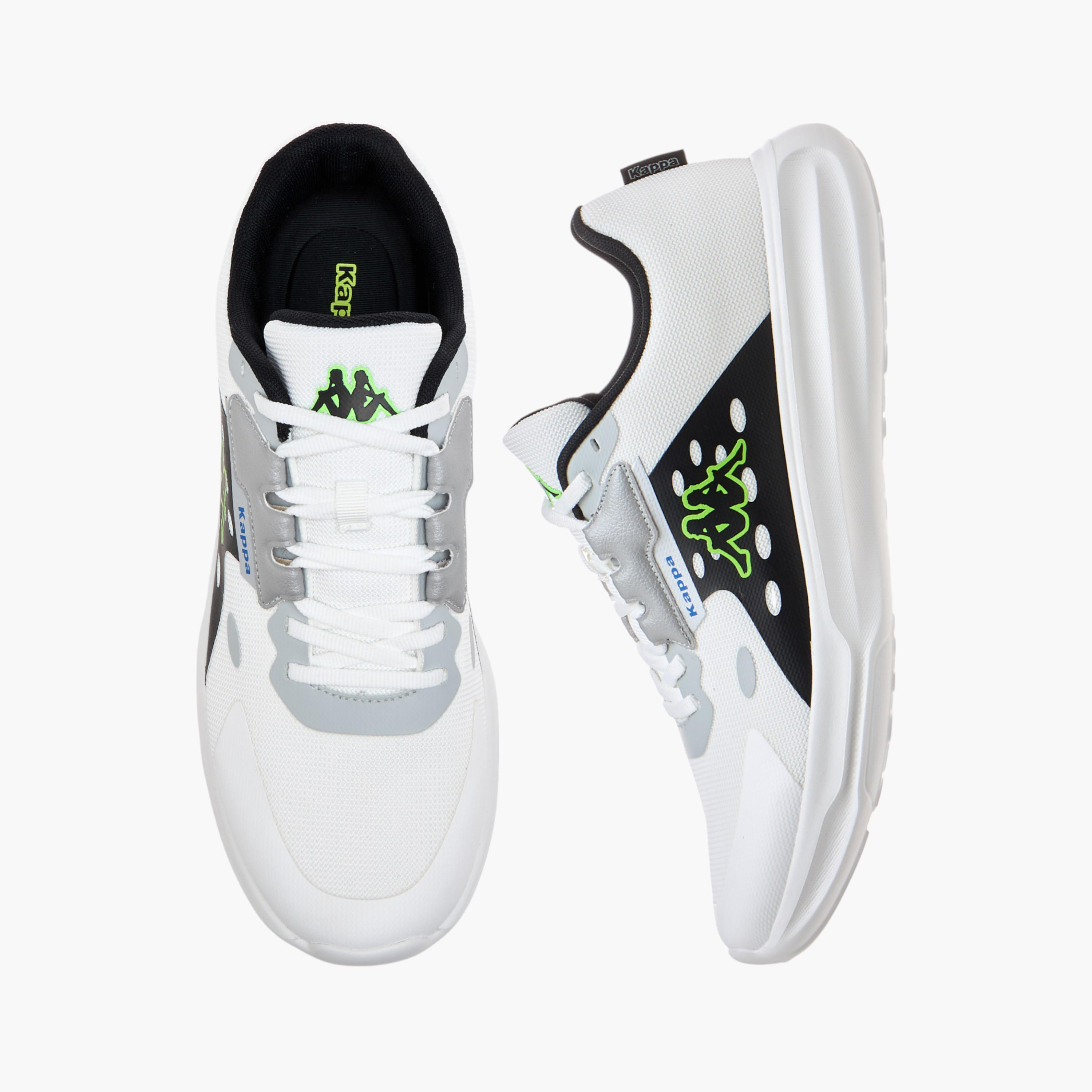 Kappa Men's Logo Print Sports Shoes with Lace-Up Closure-sports-men-shoes-image-1
