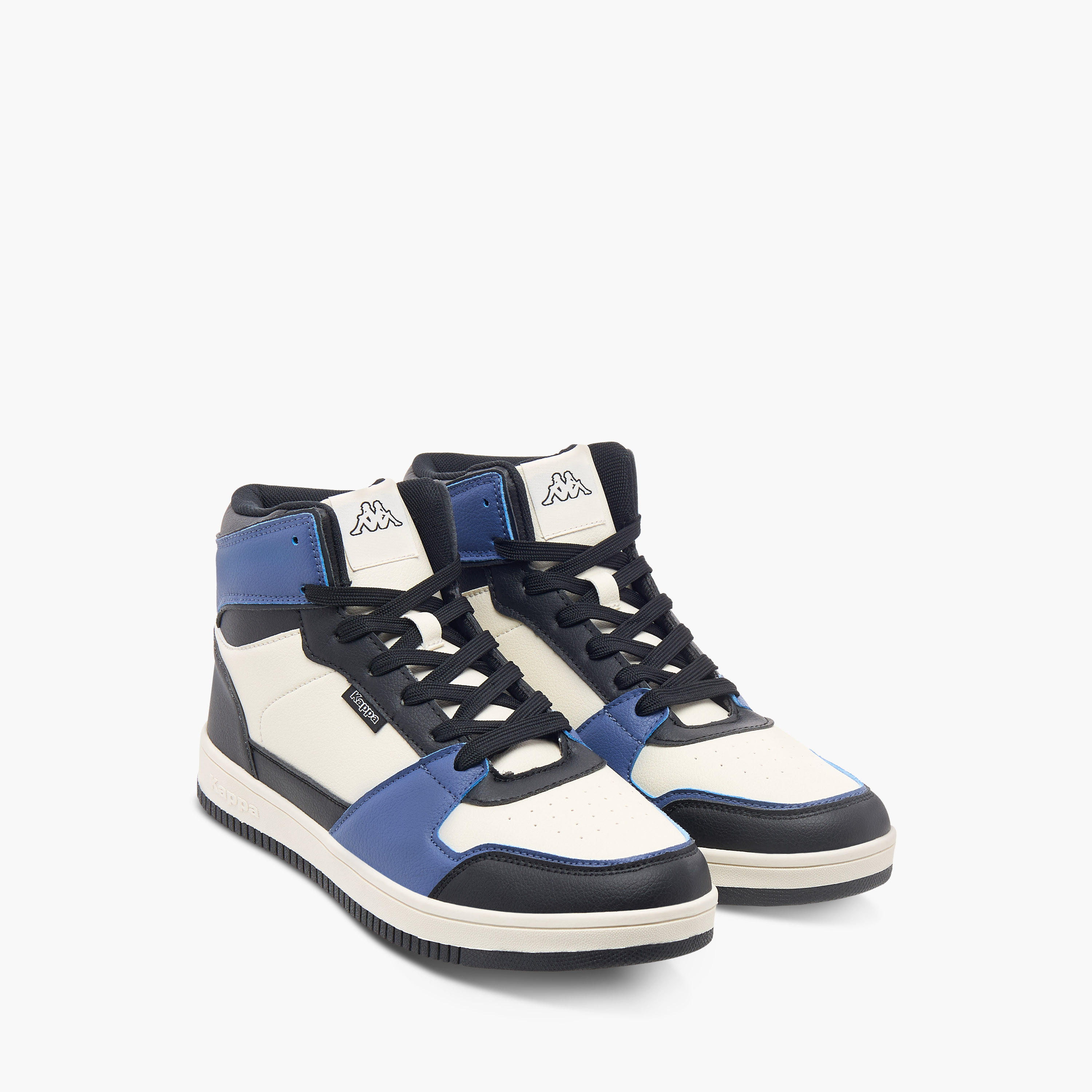Kappa Men's Panelled High Top Lace-Up Sneakers-men-shoes-sneakers-image-16