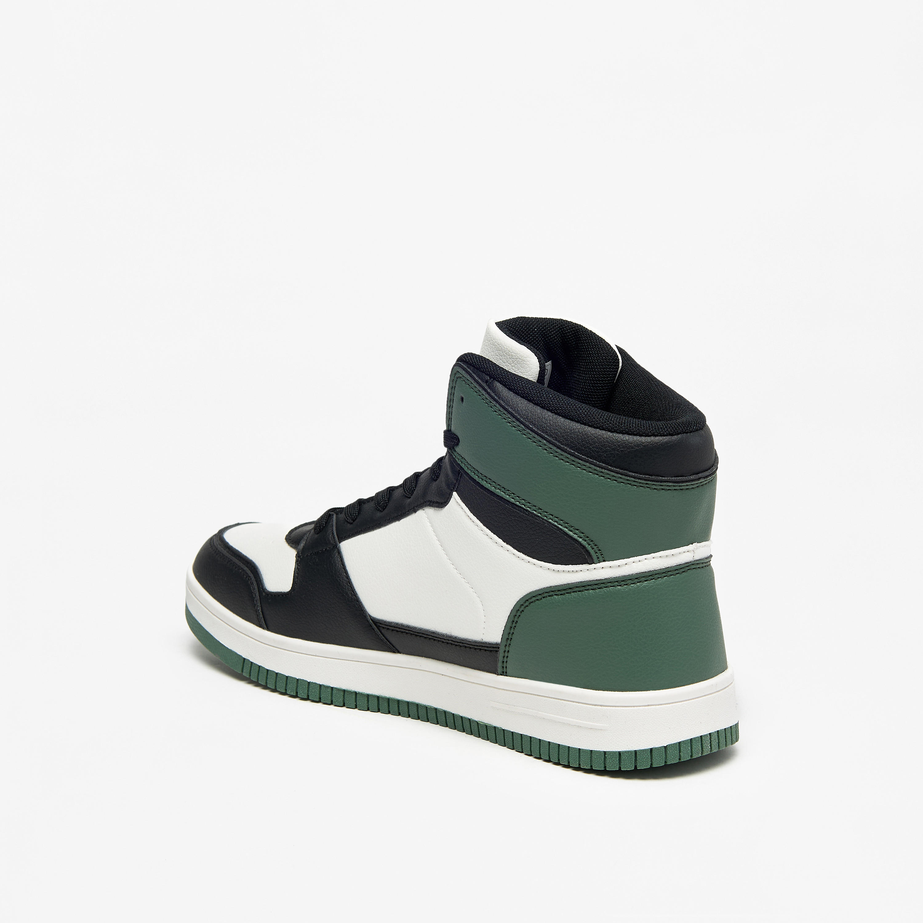 Kappa Men's Panelled High Top Lace-Up Sneakers-men-shoes-sneakers-image-7