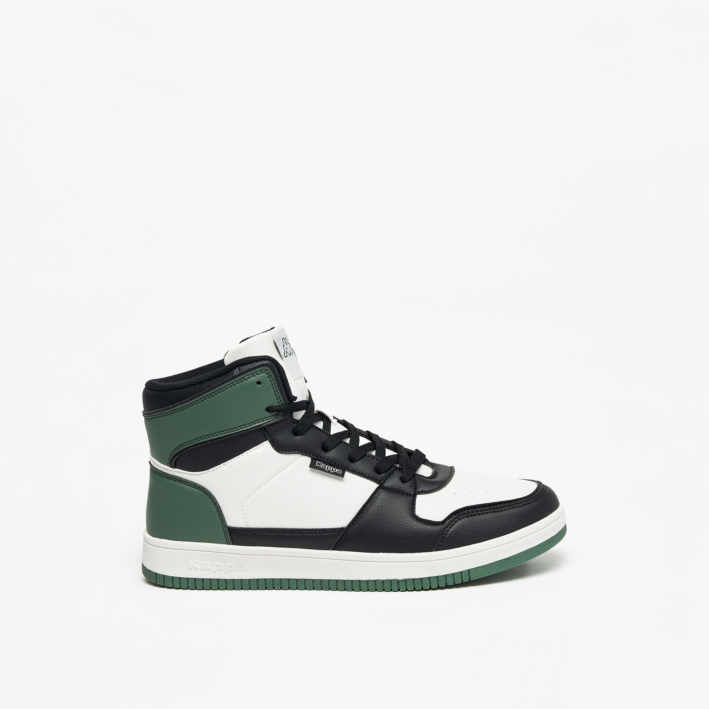 Kappa Men's Panelled High Top Lace-Up Sneakers-men-shoes-sneakers-image-3