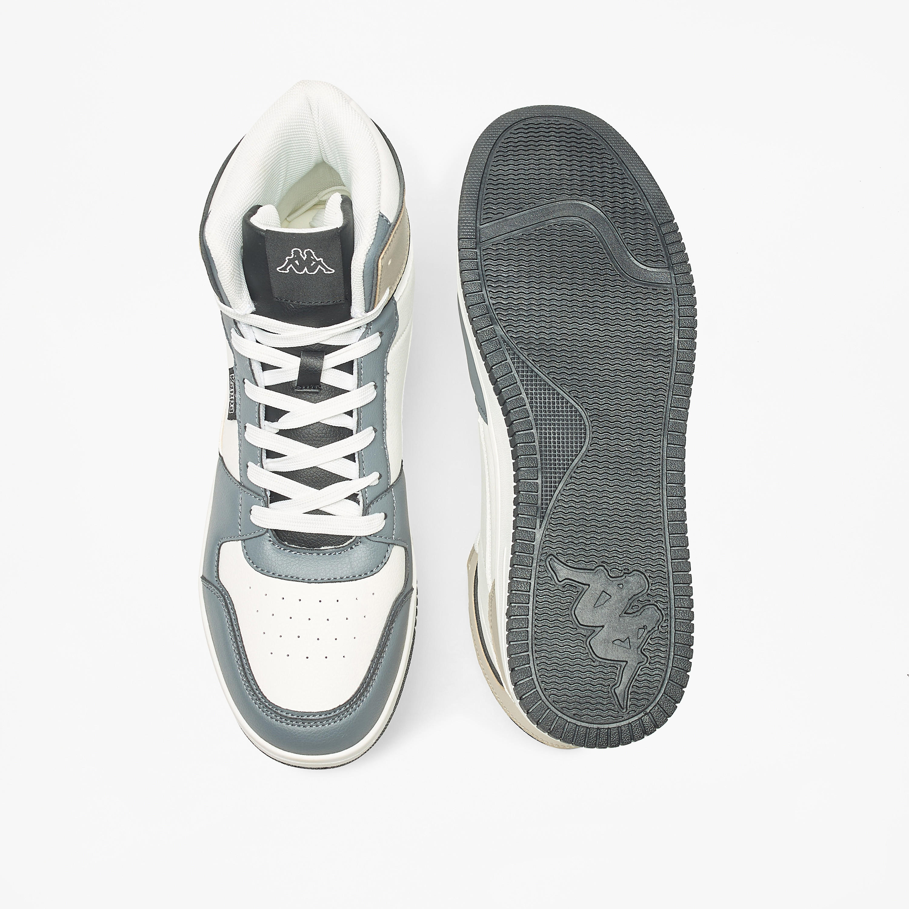 Kappa Men's Panelled High Top Lace-Up Sneakers-men-shoes-sneakers-image-4