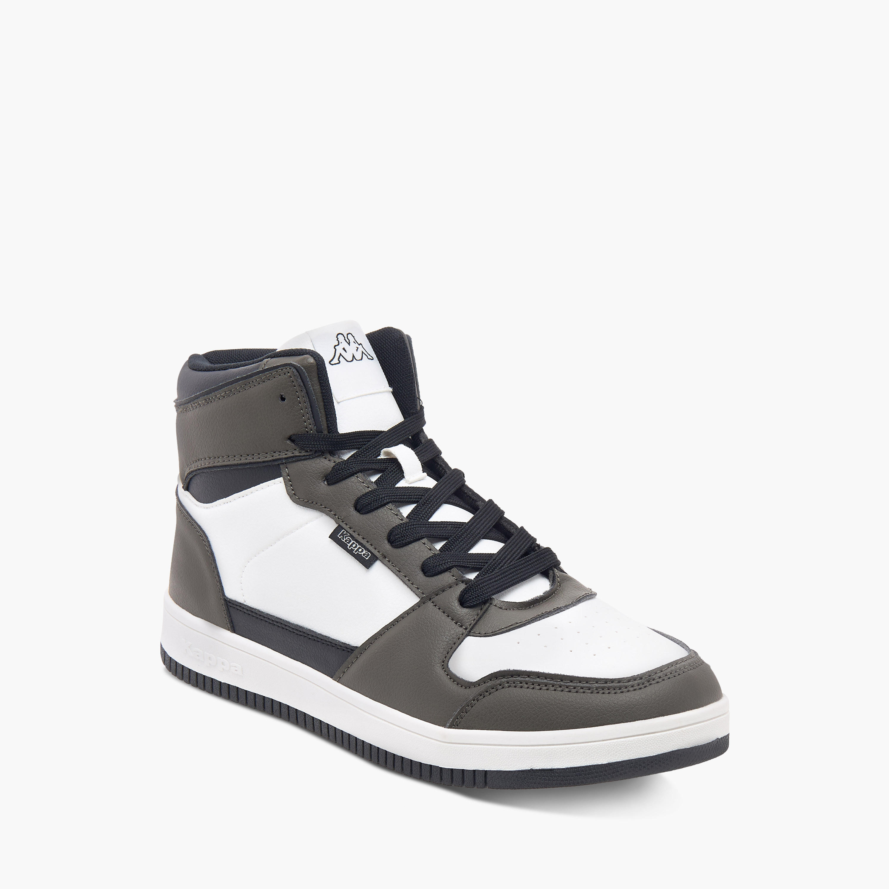 Kappa Men's Panelled High Top Lace-Up Sneakers-men-shoes-sneakers-image-12