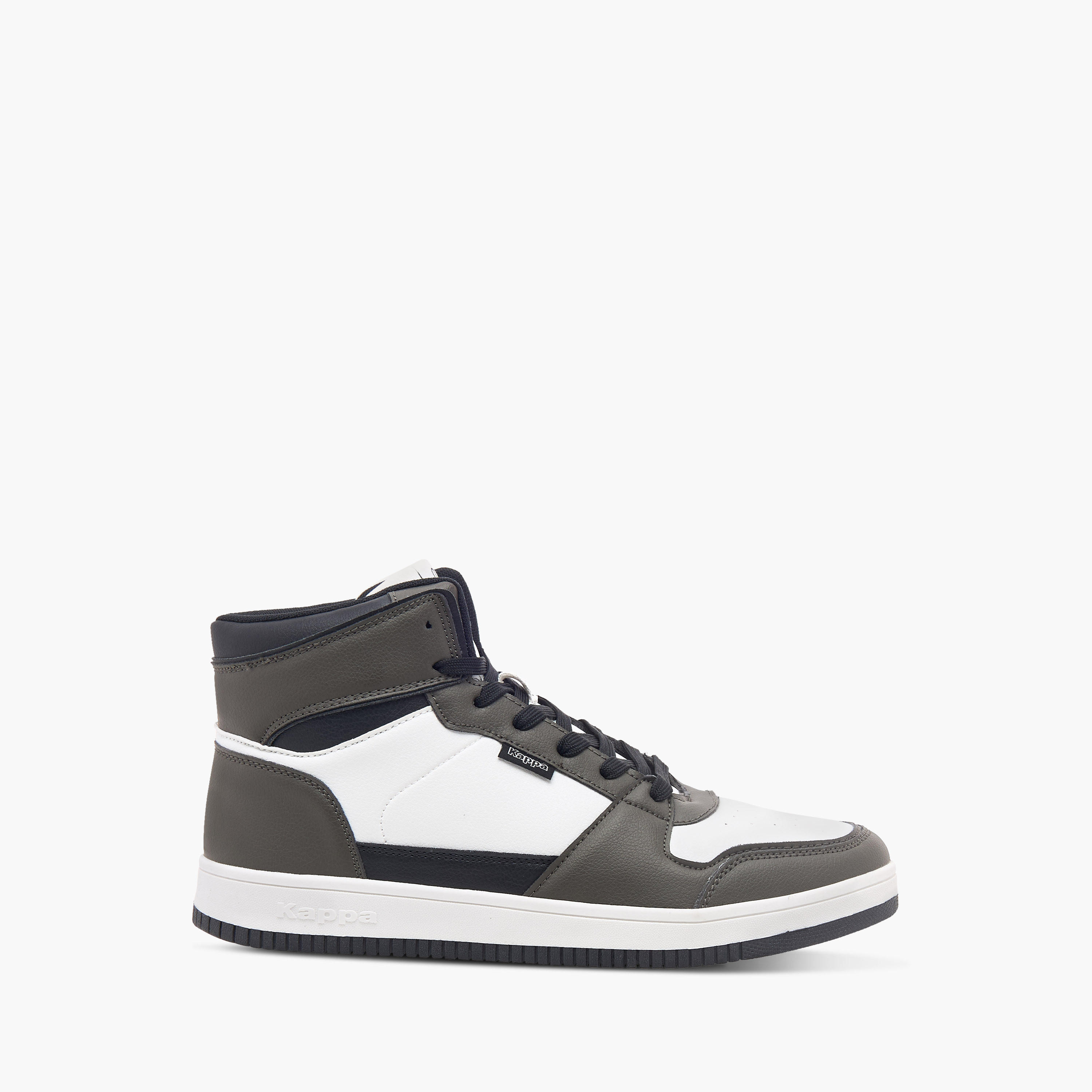 Kappa Men's Panelled High Top Lace-Up Sneakers-men-shoes-sneakers-image-13